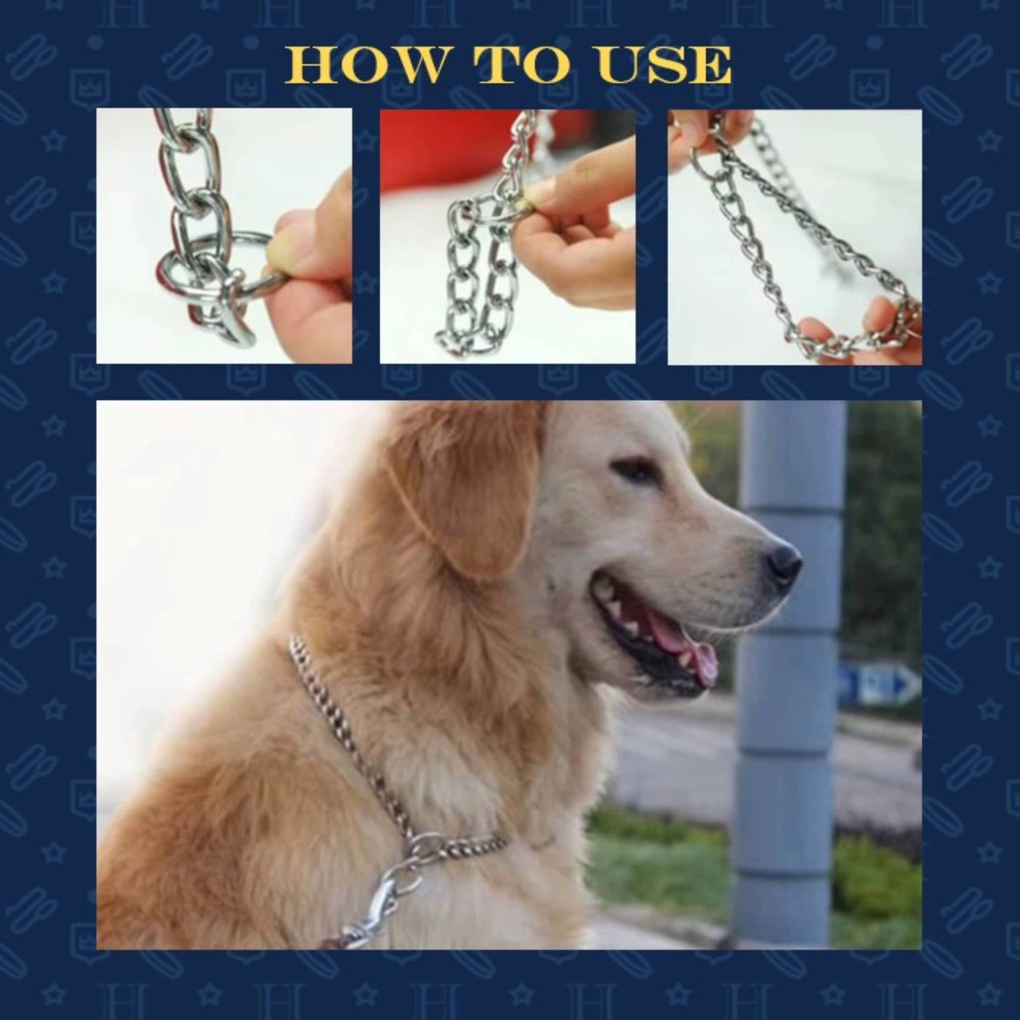 Hamilton Extra Fine Choke Chain Dog Collar, 12-Inch