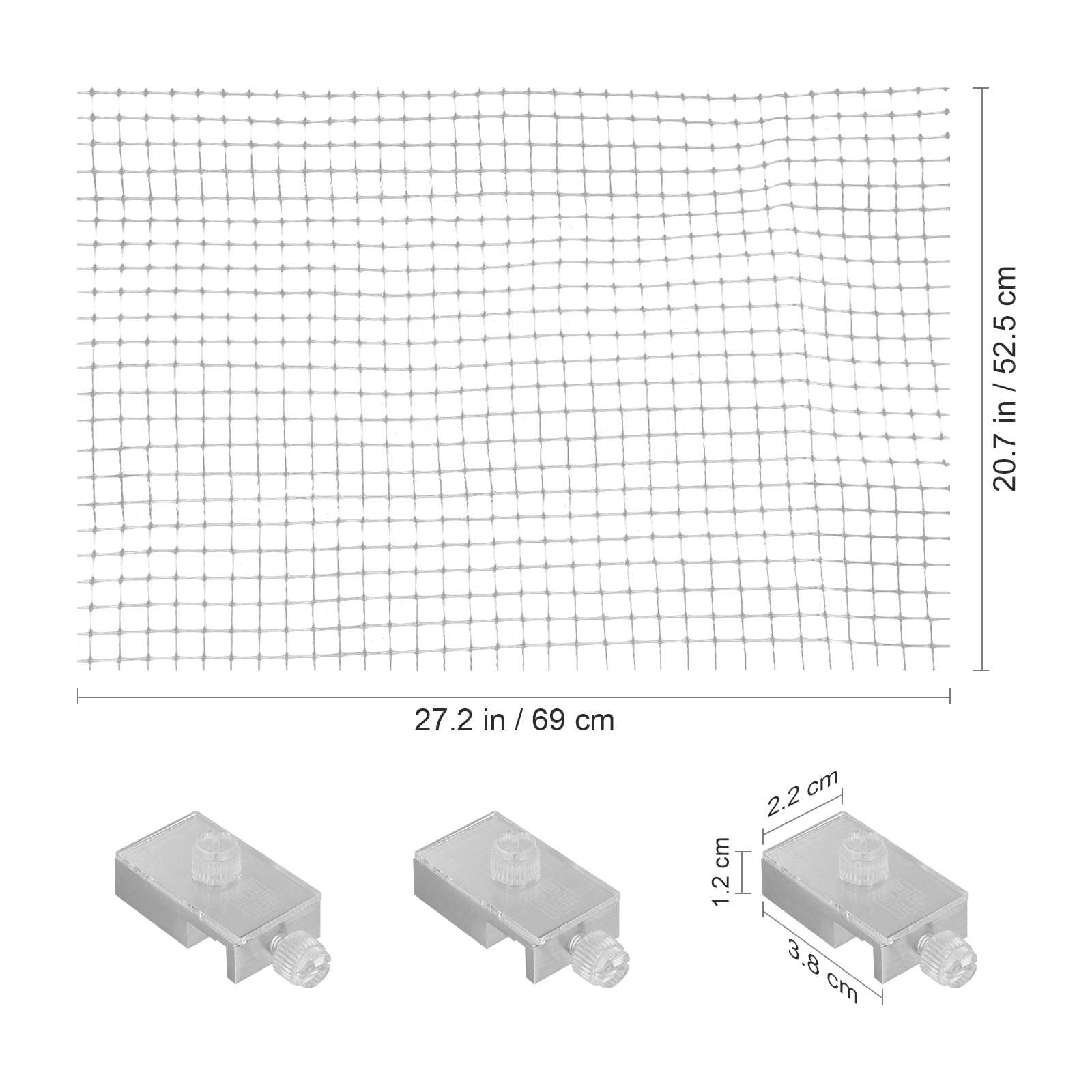 1 Set of 10 Gallon Aquarium Lid - Mesh Cover for Fish Tanks, Practical Netting Cover to Prevent Fish Jumping Out