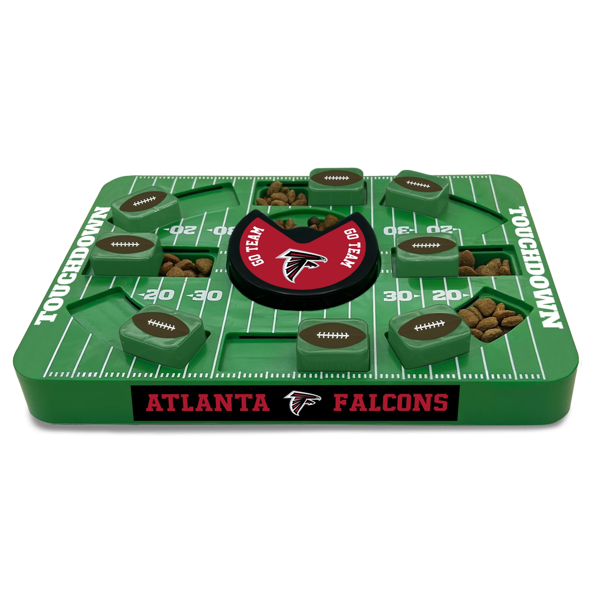 Pets First Nfl Atlanta Falcons Large Puzzle Toy, New Size, Interactive Dog Treat & Slow Feeding Toy