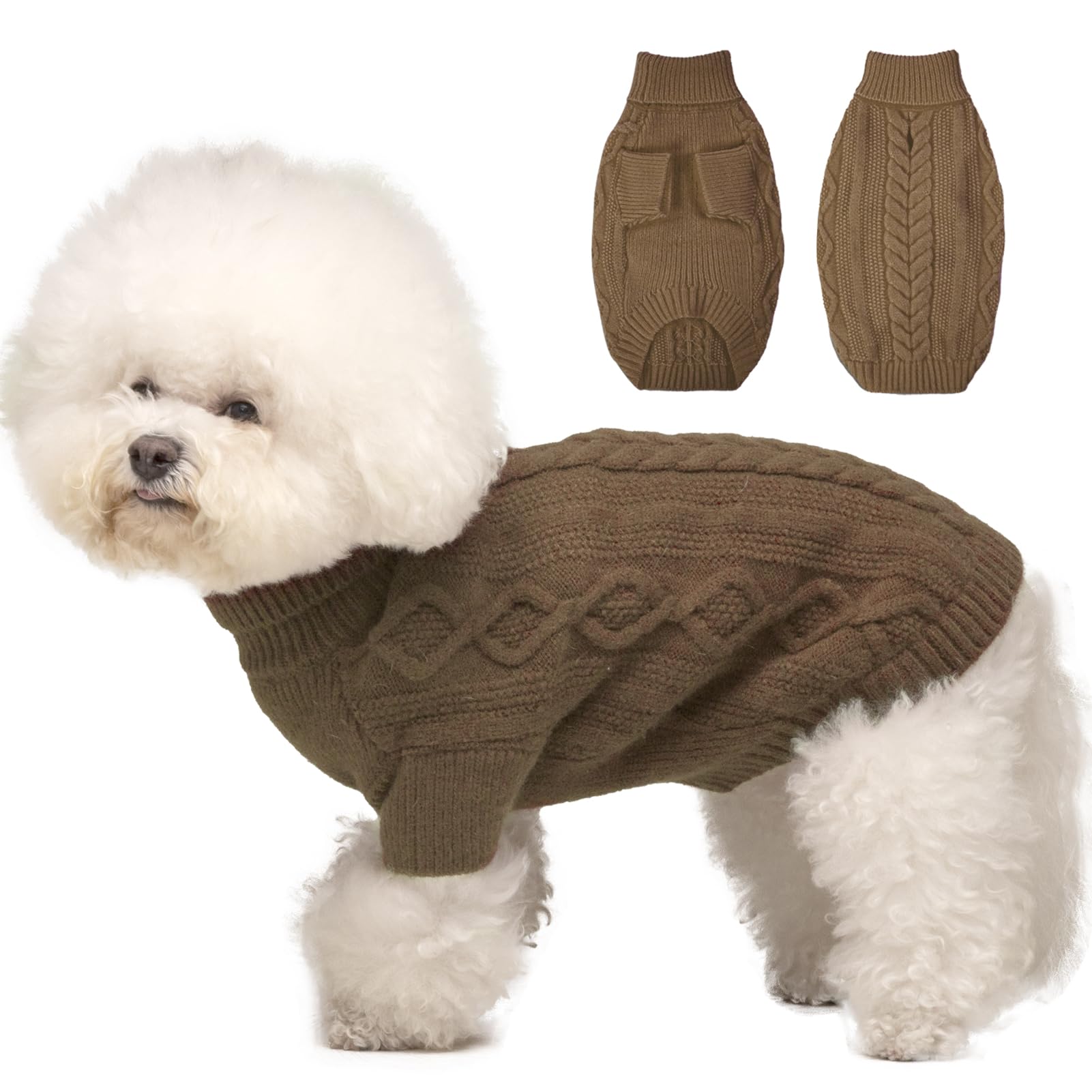 Dog Sweater Medium Size Dog, Knit Dog Sweater For Christmas, Thermal Knitted Dog Fall Clothes, Thanksgiving Dog Costumes, Soft D