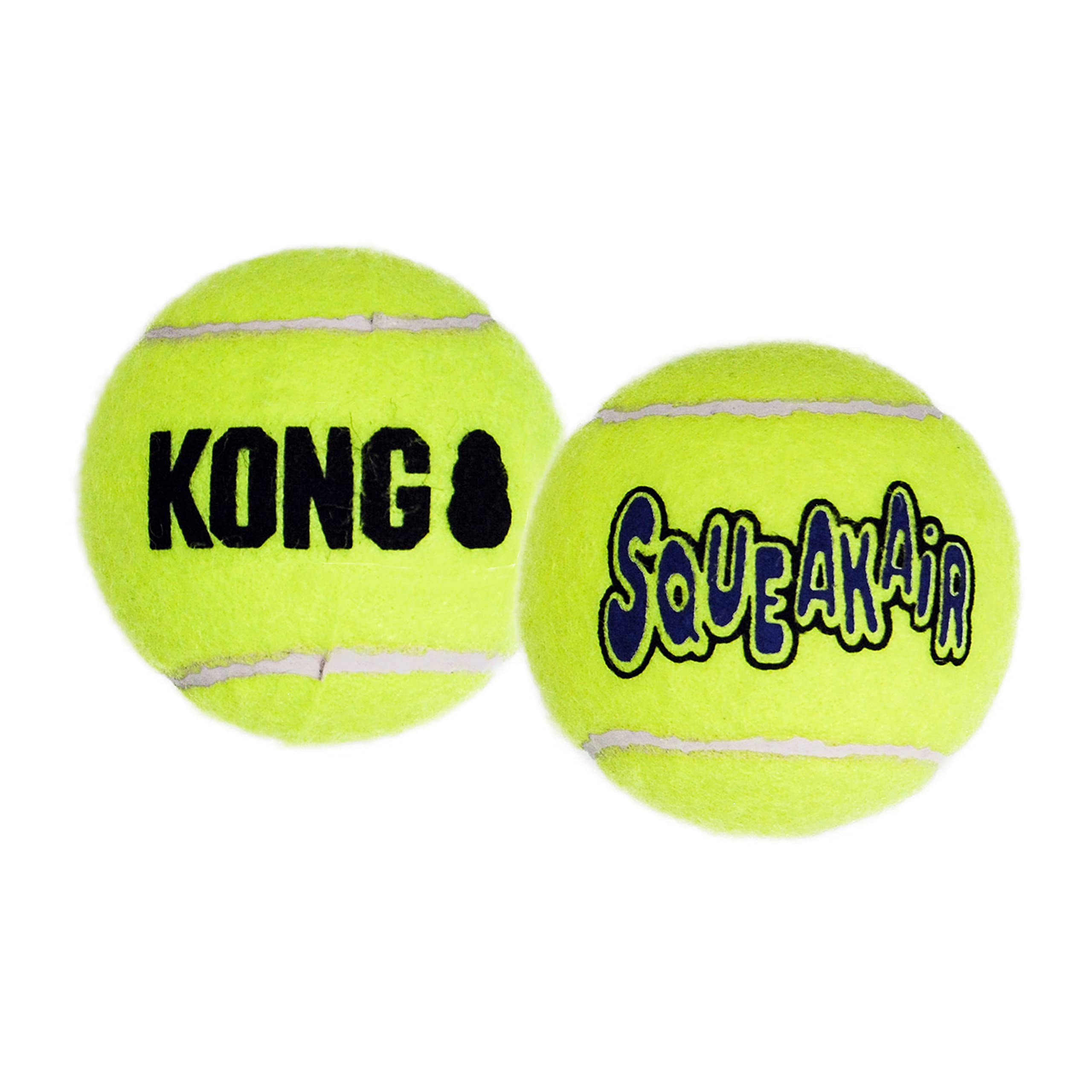 Kong - Squeakair Balls - Dog Toy Premium Squeak Tennis Balls, Gentle On Teethls - For X-Small Dogs (3 Pack)