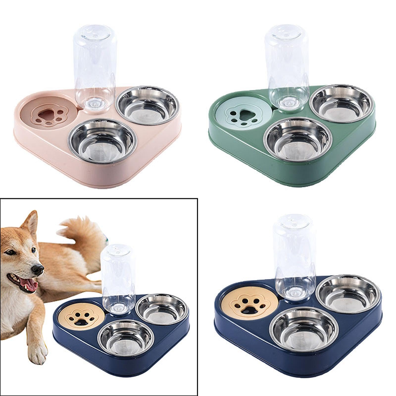 SNAPPSY Automatic Pet Feeder Drinking Compact Cats Feeder for Puppy Bunny Pink