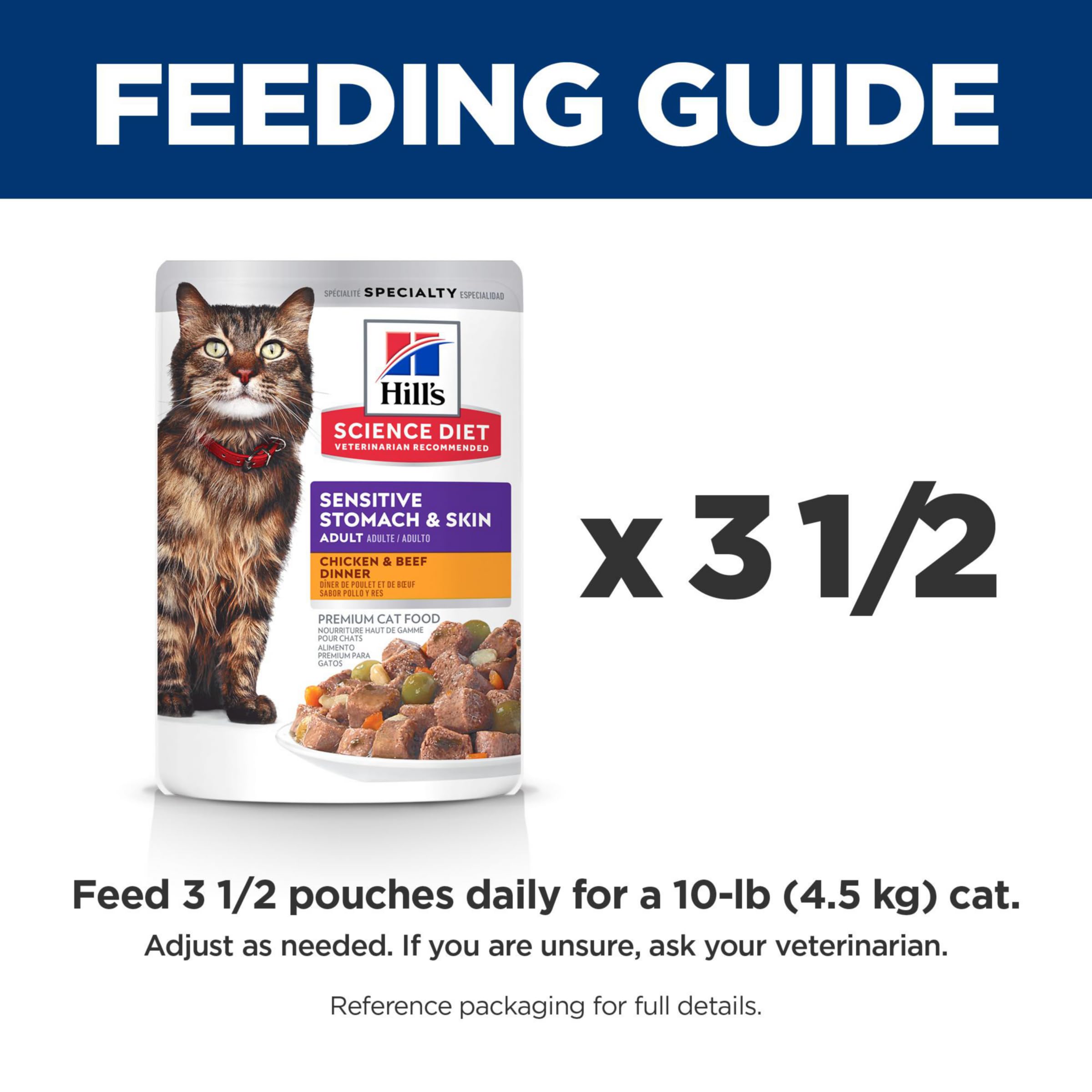 Hills Science Diet Sensitive Stomach & Skin, Adult 1-6, Stomach & Skin Sensitivity Support, Wet Cat Food, Chicken & Beef Stew,