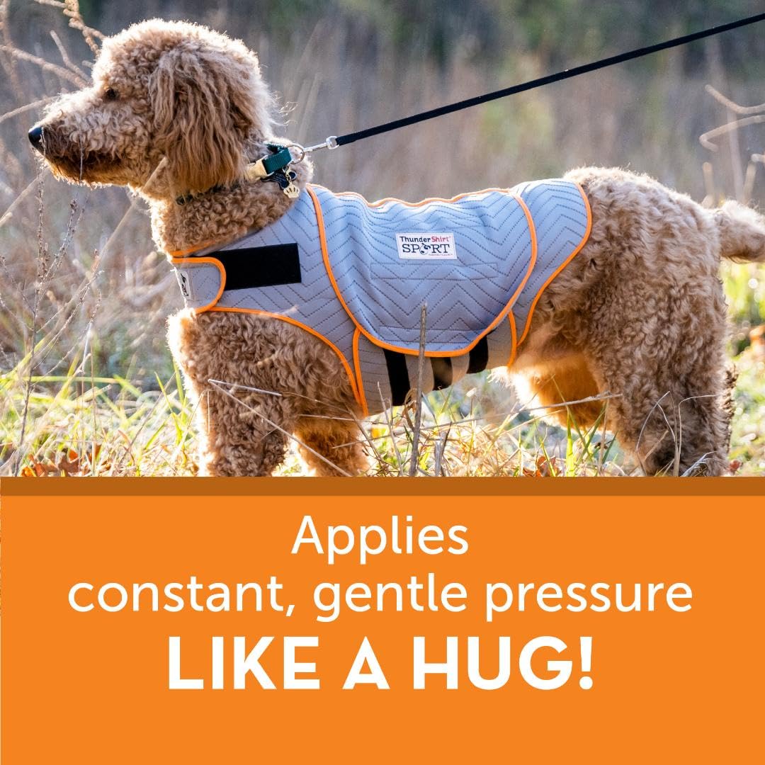 ThunderShirt for Dogs, Medium, Platinum Sport - Dog Anxiety Relief Calming Vest