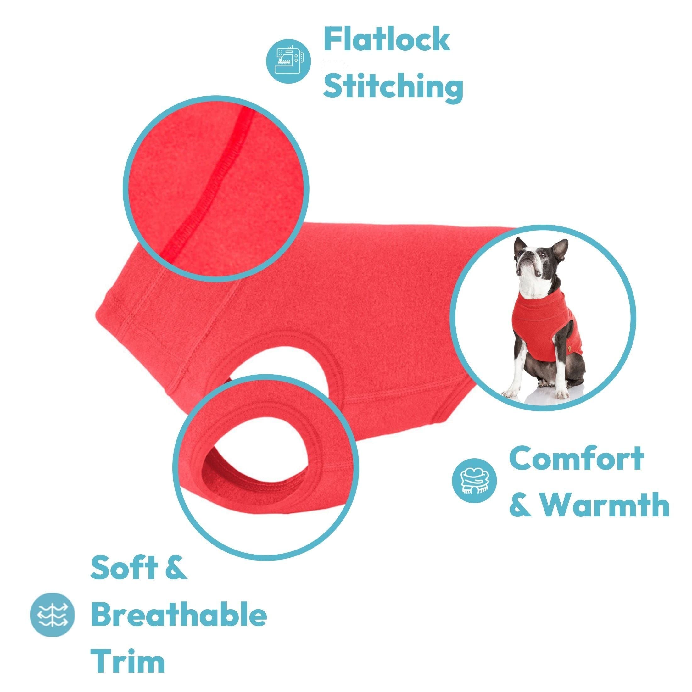 Gooby Microfiber Stretch Fleece Vest Dog Sweater - Pink, X-Small - Pullover Jacket For Small To Large Dogs - Boy Or Girl