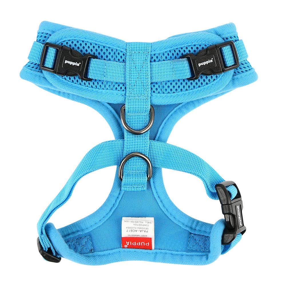 Authentic Puppia Ritefit Harness With Adjustable Neck, Sky Blue, Extra-Large