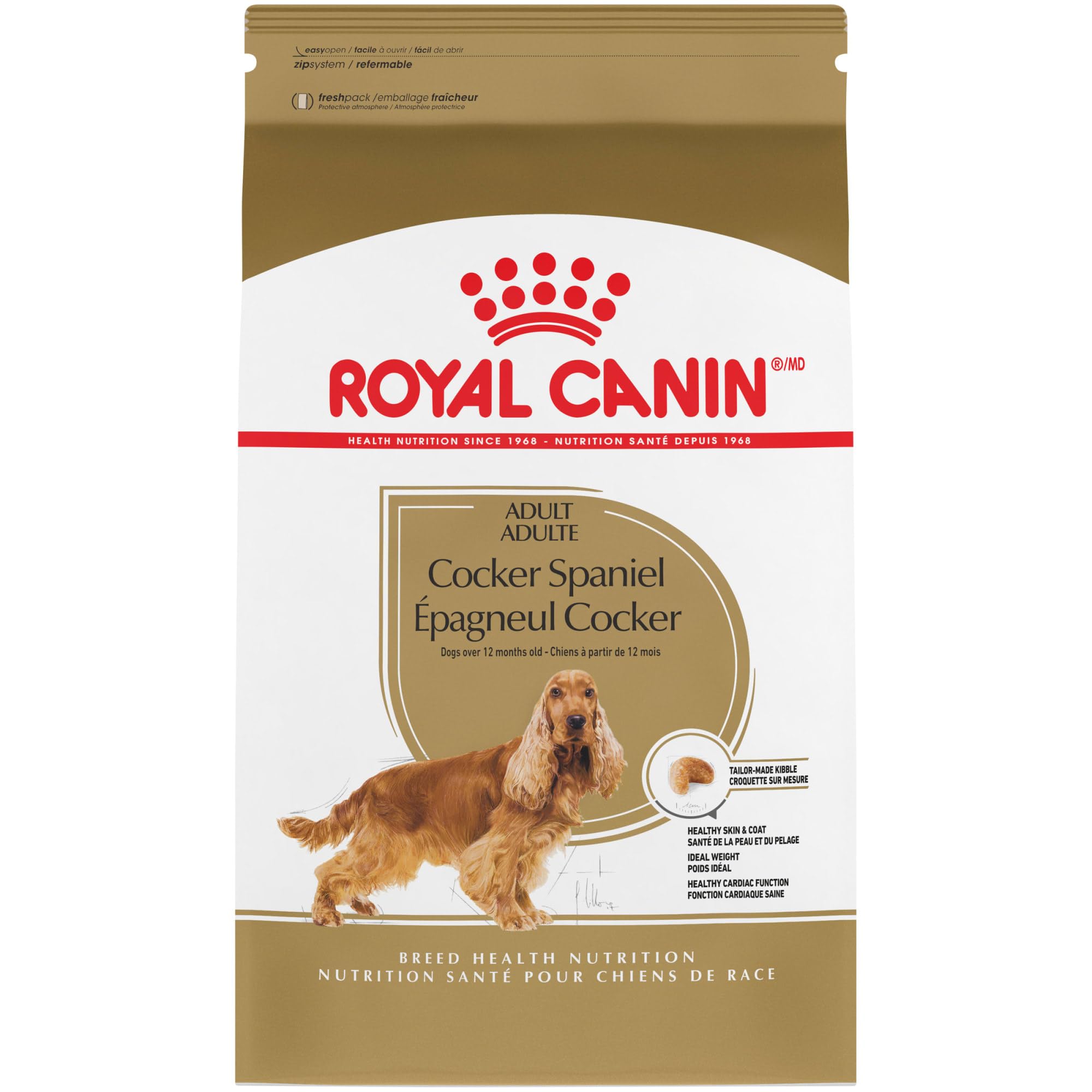 Royal Canin Cocker Spaniel Adult Dry Dog Food, 25 lb bag