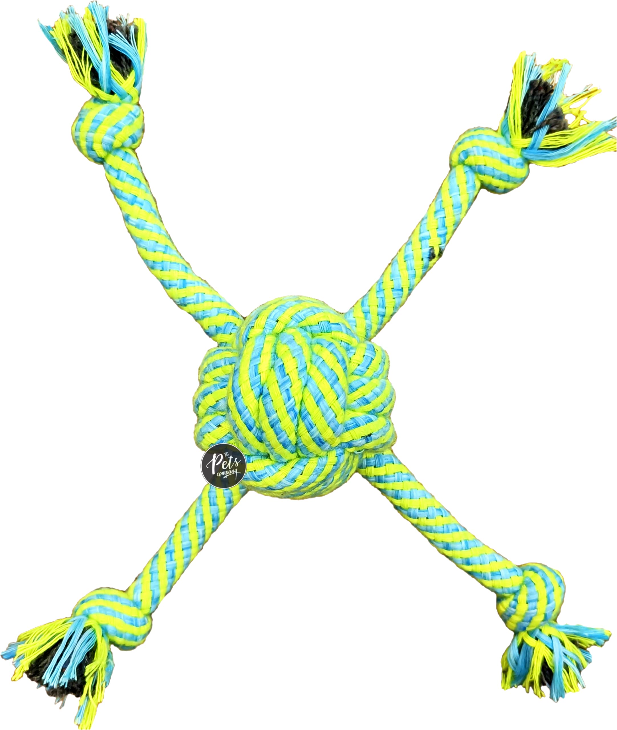 The Pets Company Spider 4 Legs Dog Rope Ball For Puppy Teething, Rope Dog Toys For Small Dogs & Puppies