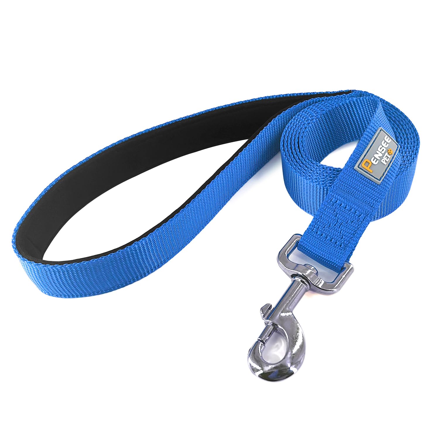 Penseepet Basic Dog Leashes 6 Ft Padded Handle Nylon Dogs Leashes For Medium Dogs Blue