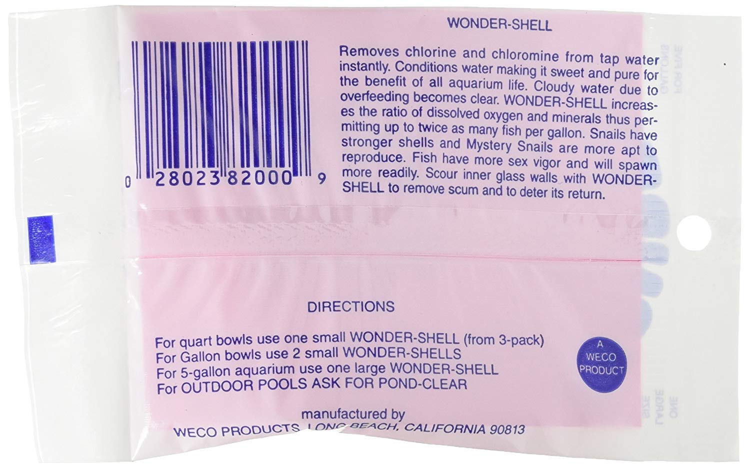 (6 Pack) Weco Wonder Shell Natural Minerals, Large, For A Total Of 6 Large Shells