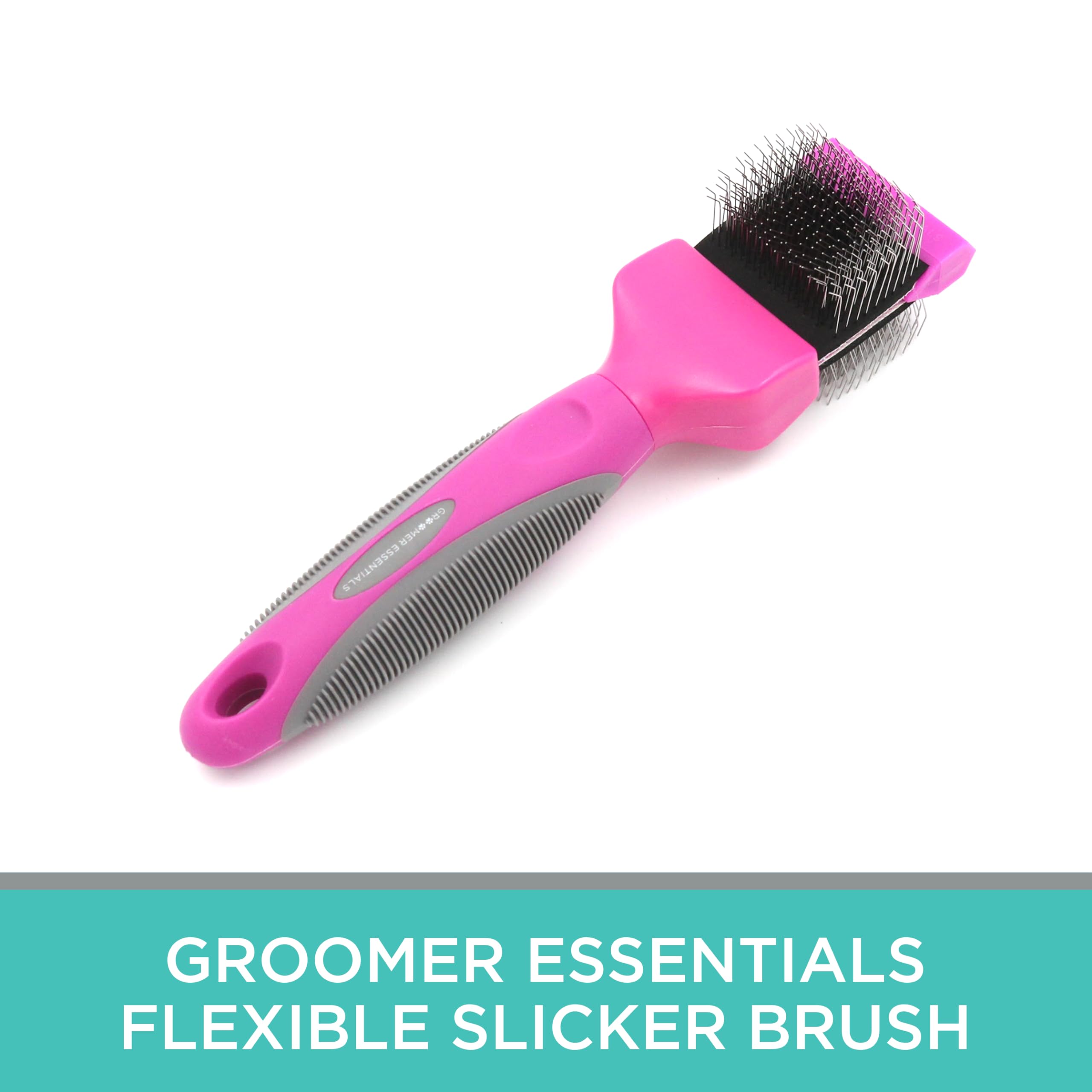 Groomer Essentials Flexible Slicker Brush - Single/Medium Firm