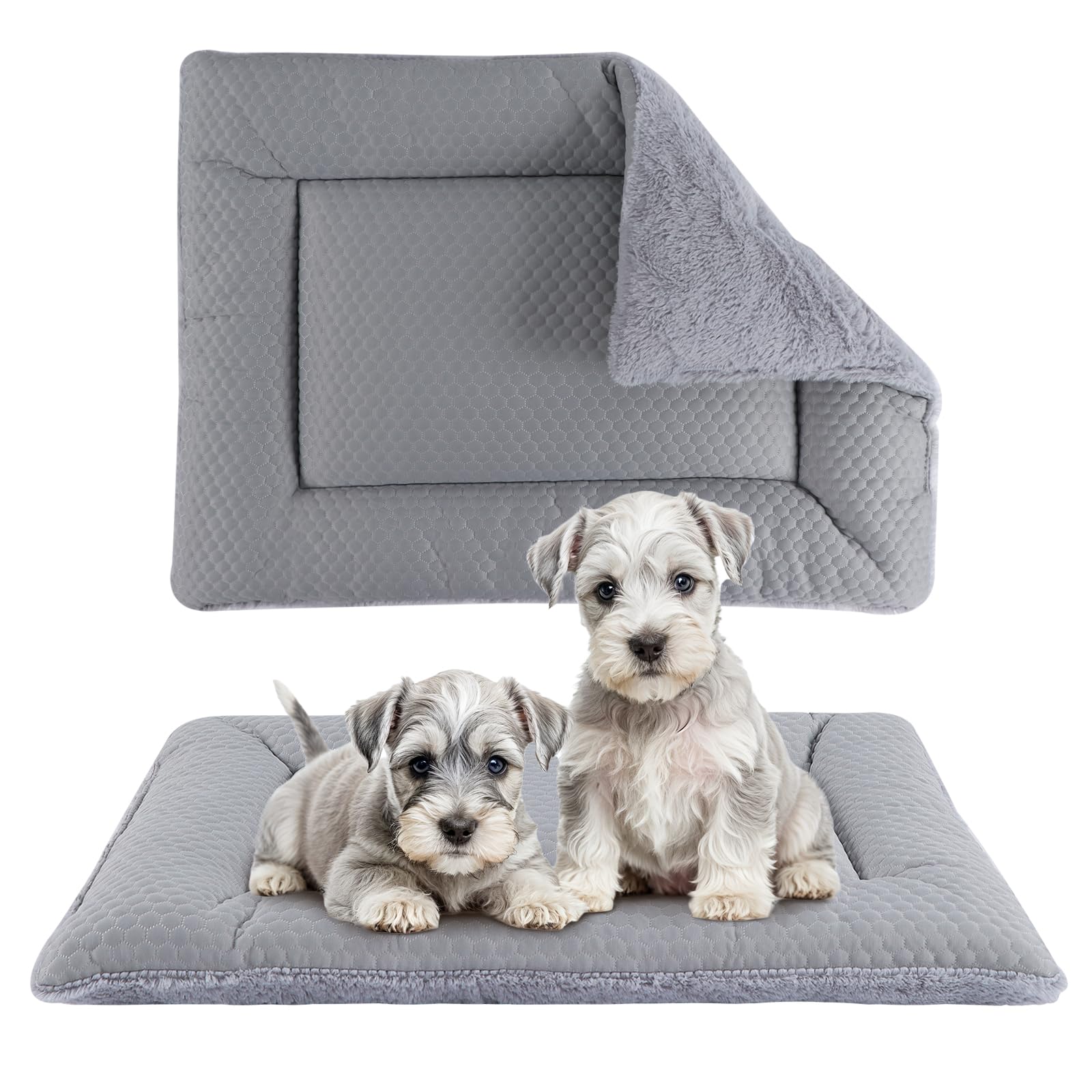 Vetasac Dog Bed Mat,Crate Pad Reversible,Soft Kennel Pad, Washable Dog Crate Mat (Cool And Warm),Pet Sleeping Mattress For Small