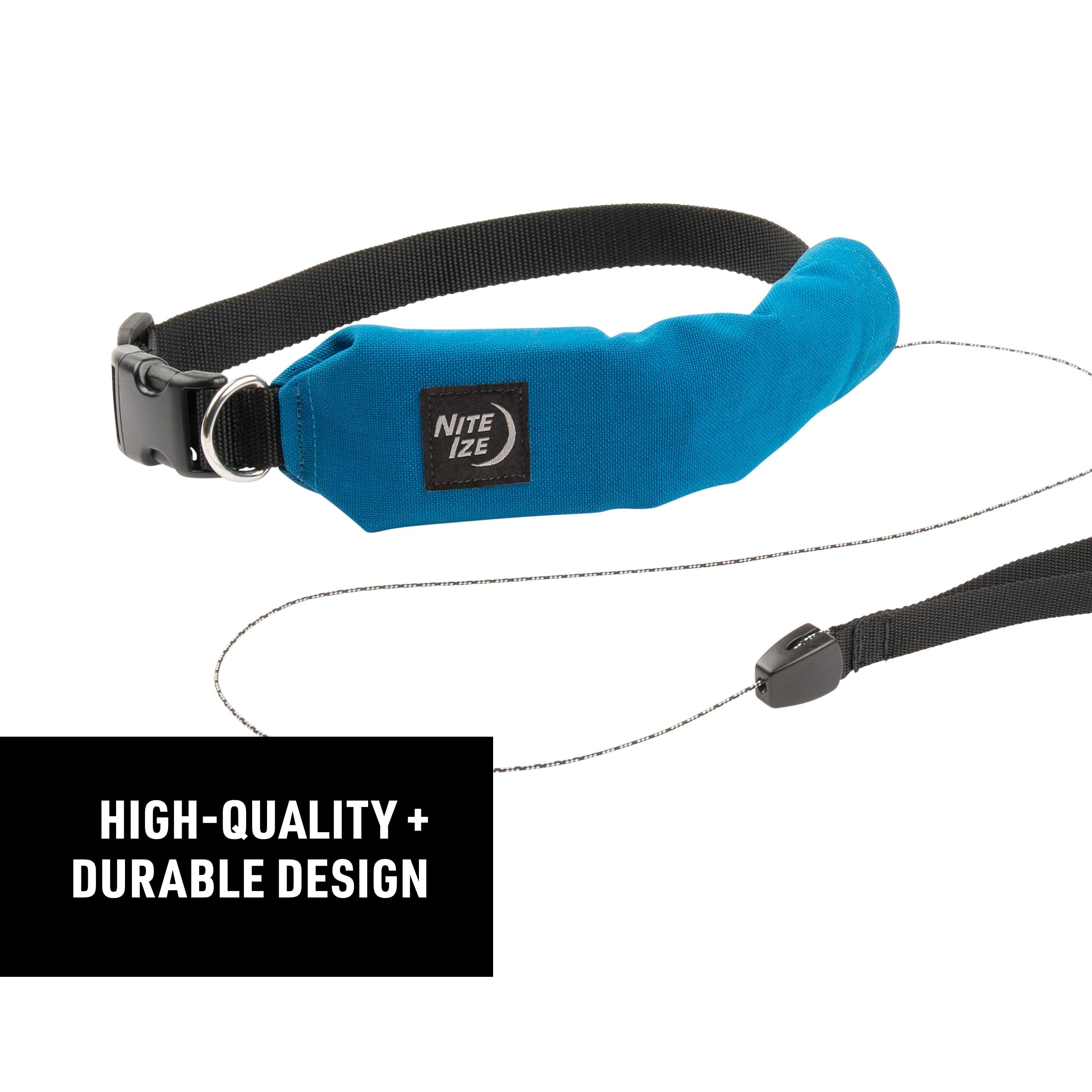 Nite Ize Raddog All-In-One Collar And Leash Combo - Heavy-Duty Dog Collar With Built-In Retractable Leash - 16' To 18' Collar