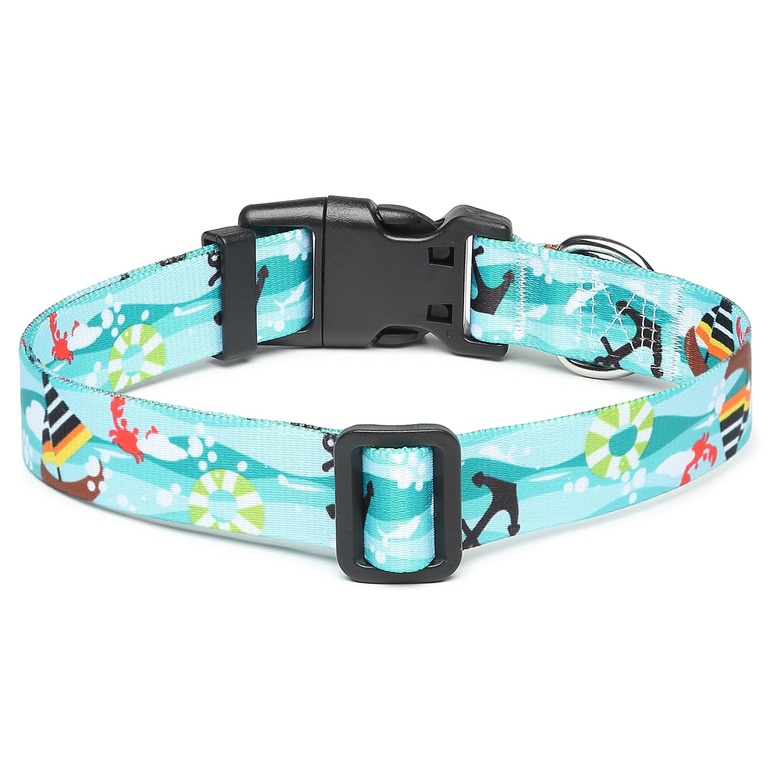 Mercano Adjustable Dog Collar - Special Design Patterns, Soft Nylon Comfortable Sturdy Pet Collar For Small Medium Large Dogs (X