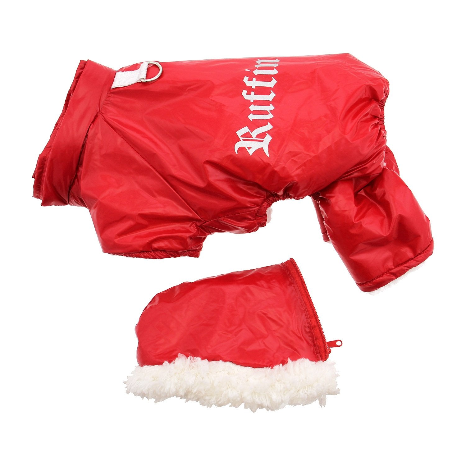 Doggie Design Red Ruffin It Dog Snow Suit Harness (Small)