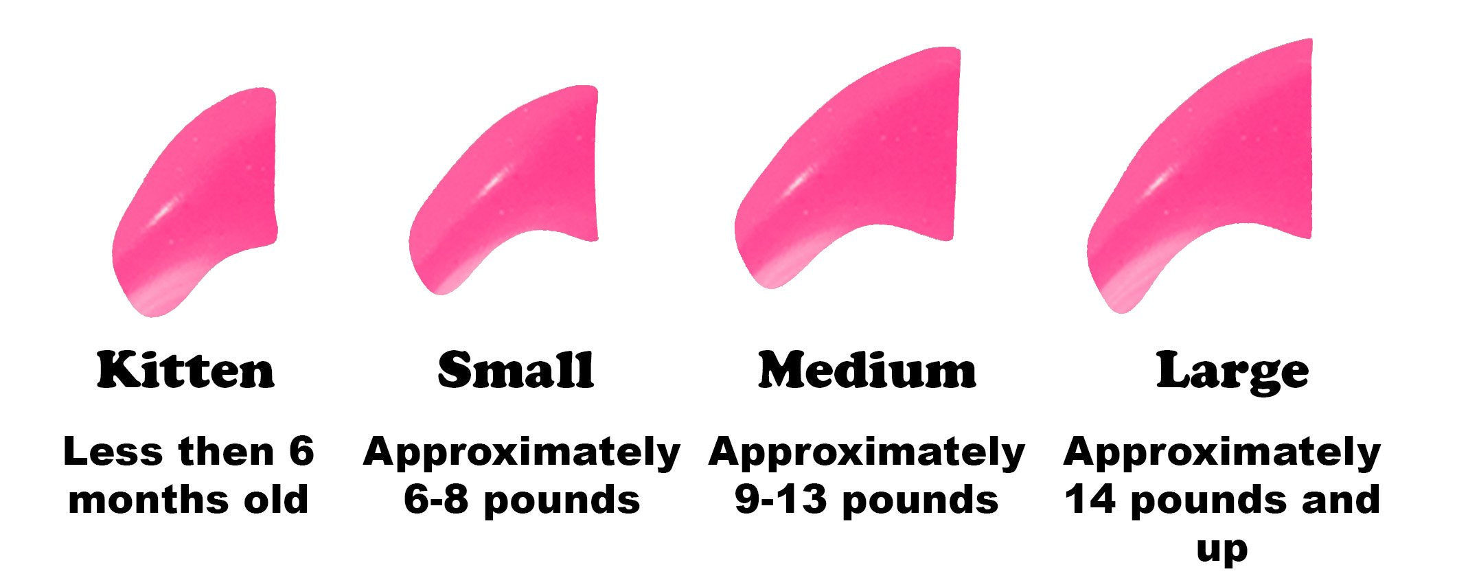 Purrdy Paws Soft Nail Caps For Cat Claws Hot Pink Small