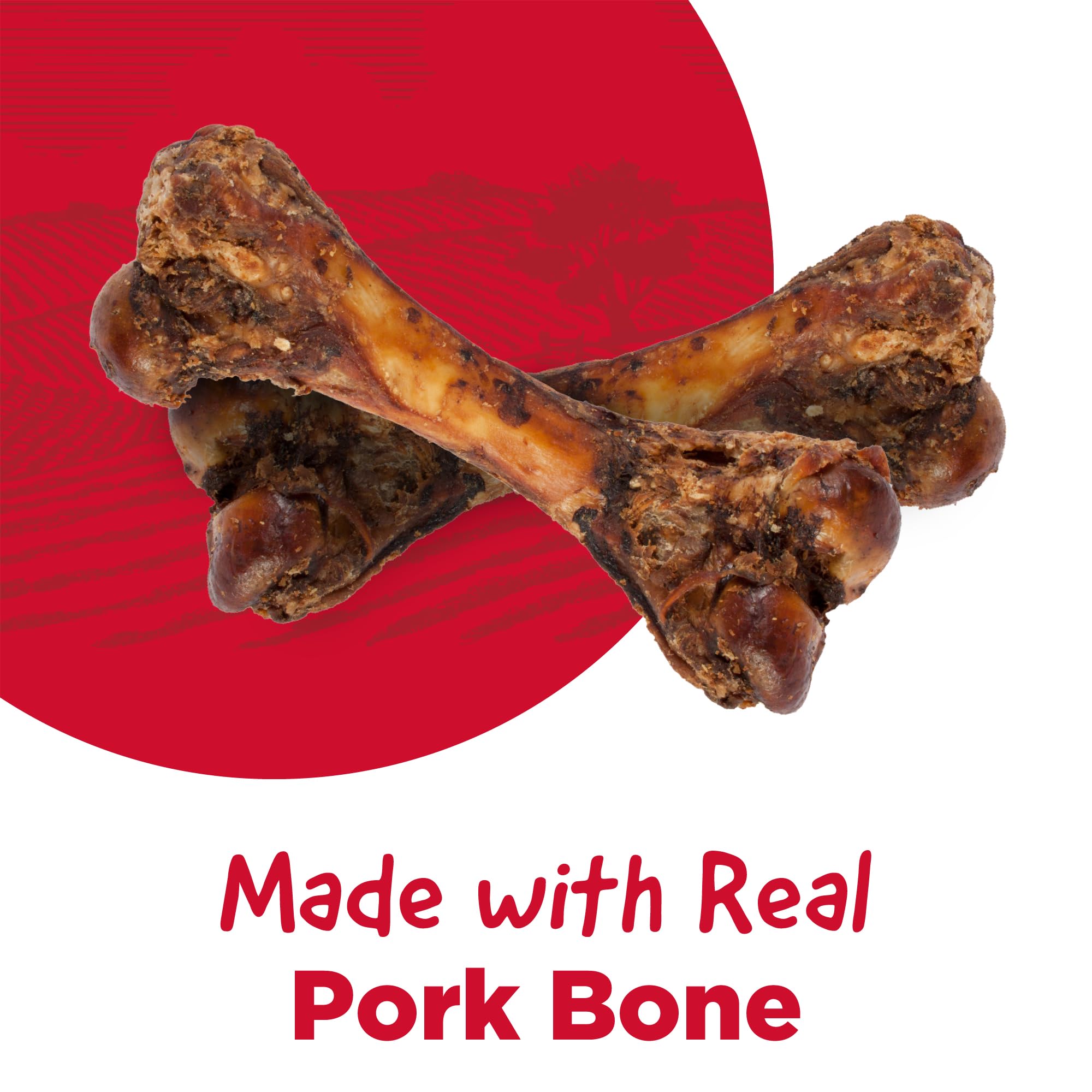 Country Kitchen Pork Femurs Dog Treat, 100% Natural, 2 Pack
