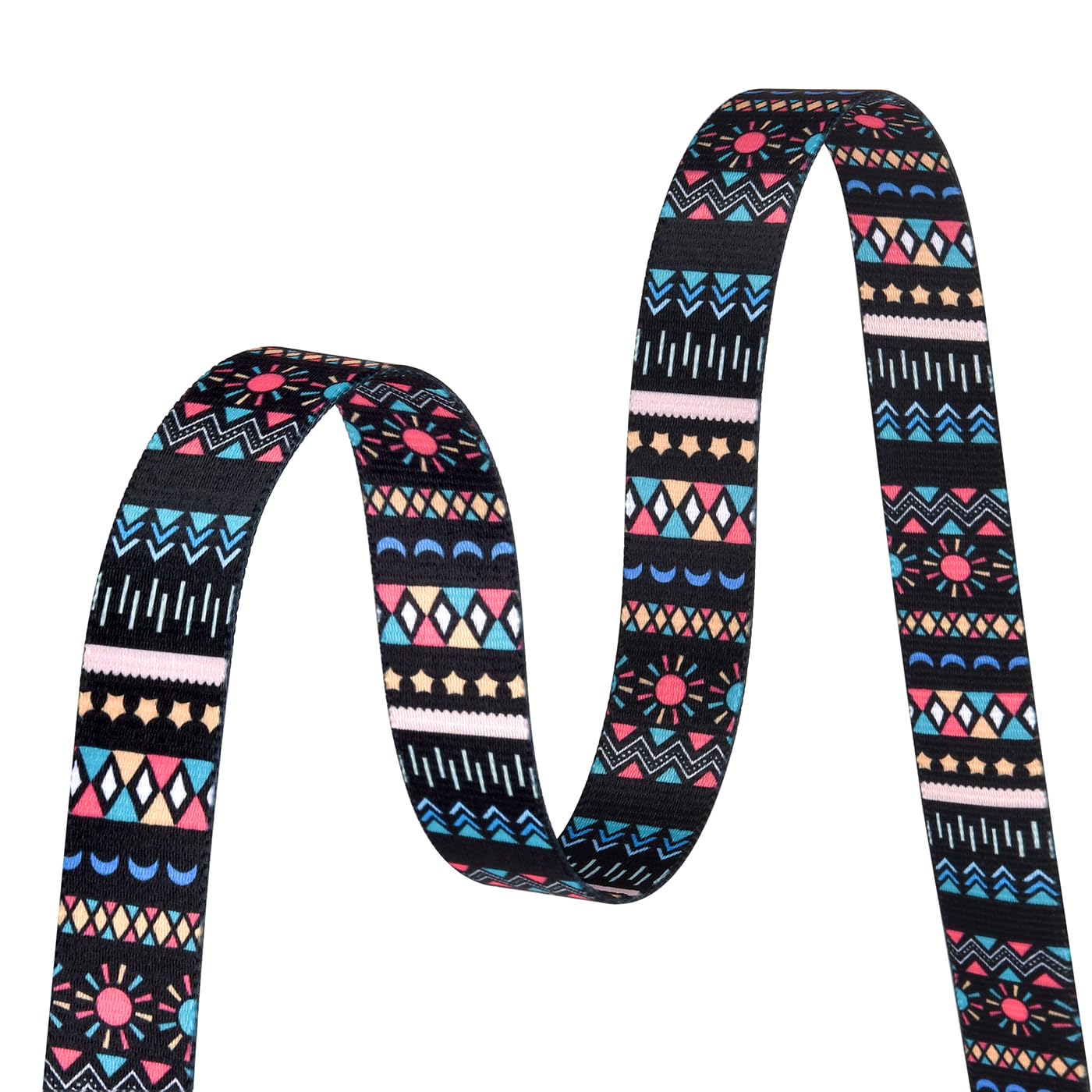 Mihqy Dog Collar With Bohemia Floral Tribal Geometric Patterns - Soft Ethnic Style Collar Adjustable For Small Medium Large Dogs(Black Bohemia,L)