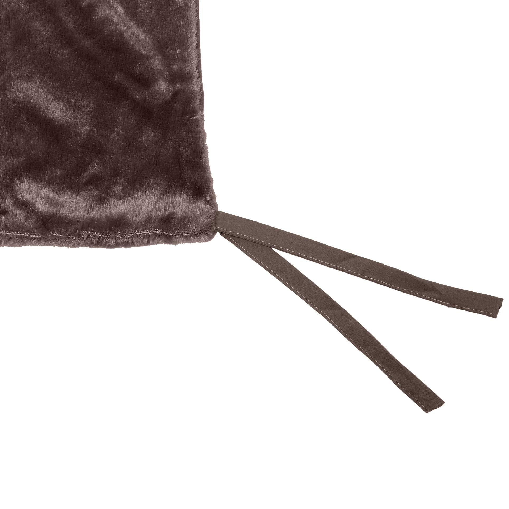 Furhaven Dog Blanket For Cot Beds, Washable W/ Zippered Pouch For Warming/Cooling Inserts - Plush Faux Fur Cot Blanket - Espresso, Extra Small