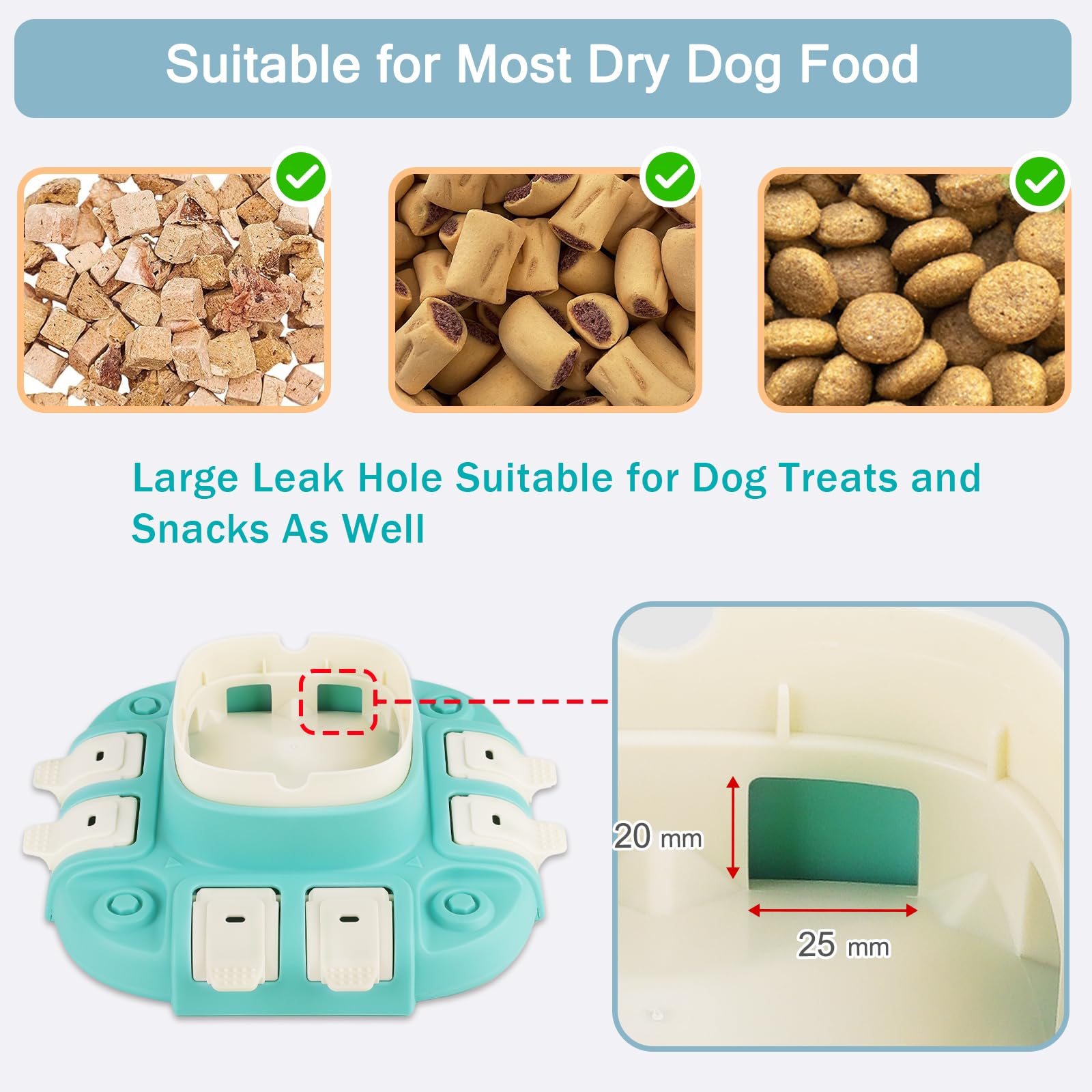 indiedouker 2024 Level 2 Interactive Dog Puzzle Toys for Smart Dogs to Keep Them Busy,8.8oz Large Capacity Treat Dispensing Dog