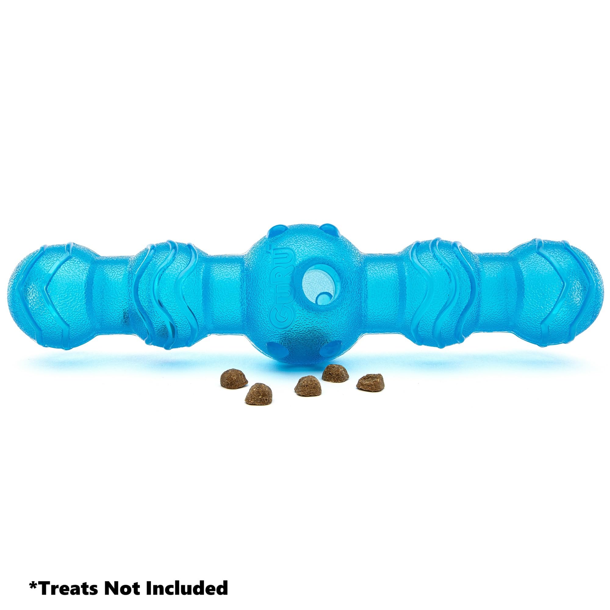 GURU Pet: Shaker Stick - Large - Blue Dog Toy, Treat Dispensing, 11.25 Durable Interactive Pet Chew, Slow-Feeding, Easy Load, Sh