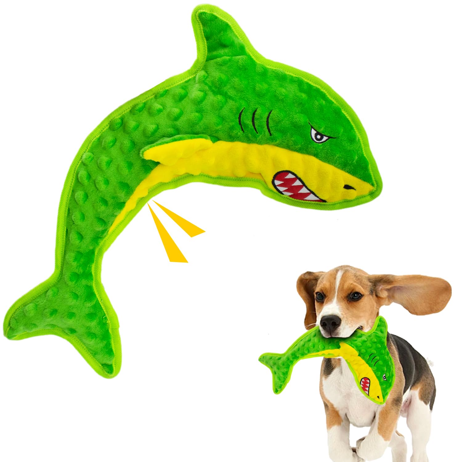 Vwptchi Dog Toy Squeaky Durable Dog Toys Chew For Aggressive Dogs No-Stuffed Dog Toy Interactive Hours Of Fun Keep Pups Busy -Gr