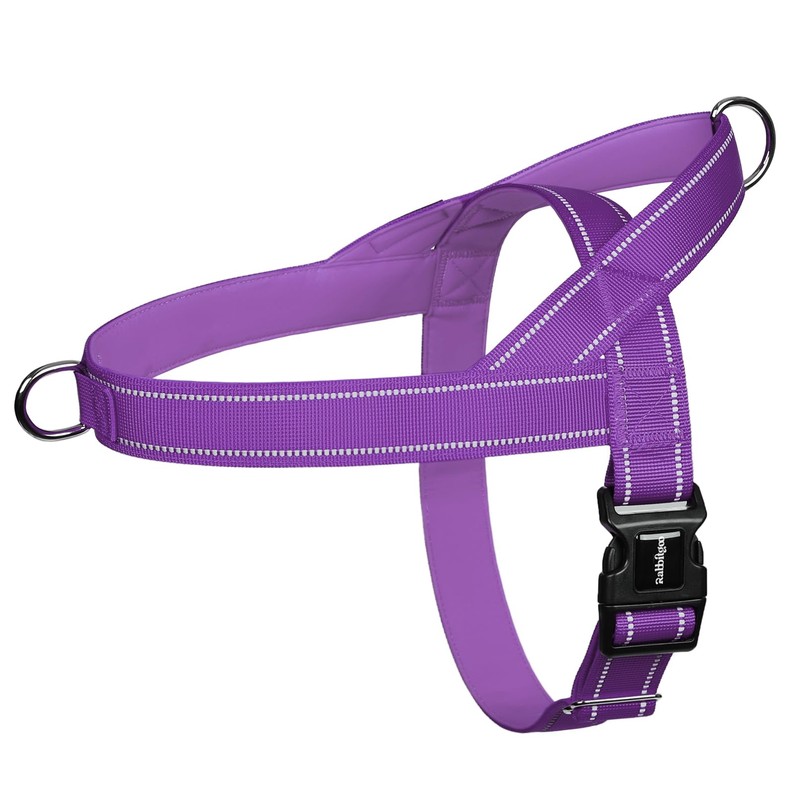 Rabbitgoo Dog Harness No Pull, Quick Fit For Small Dogs With Soft Padded Handle, Chest Adjustable Reflective Pet Vest, No Choke 