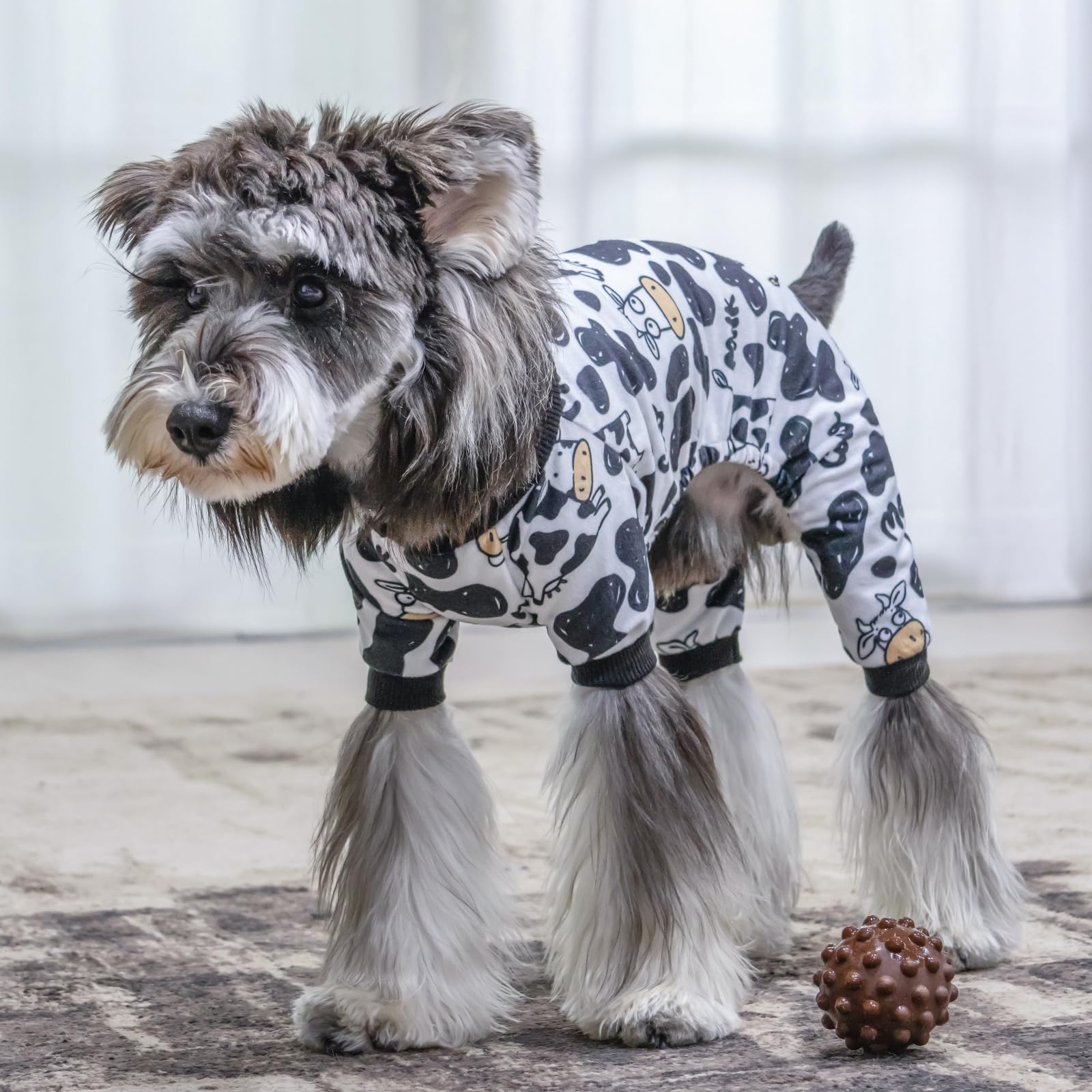 Cutebone Dog Halloween Pajamas Puppy Onesies Christmas Small Dogs Soft Pjs Coat Cat Apparel Comfy Pet Clothes Outfit Doggie Bodysuit P281L