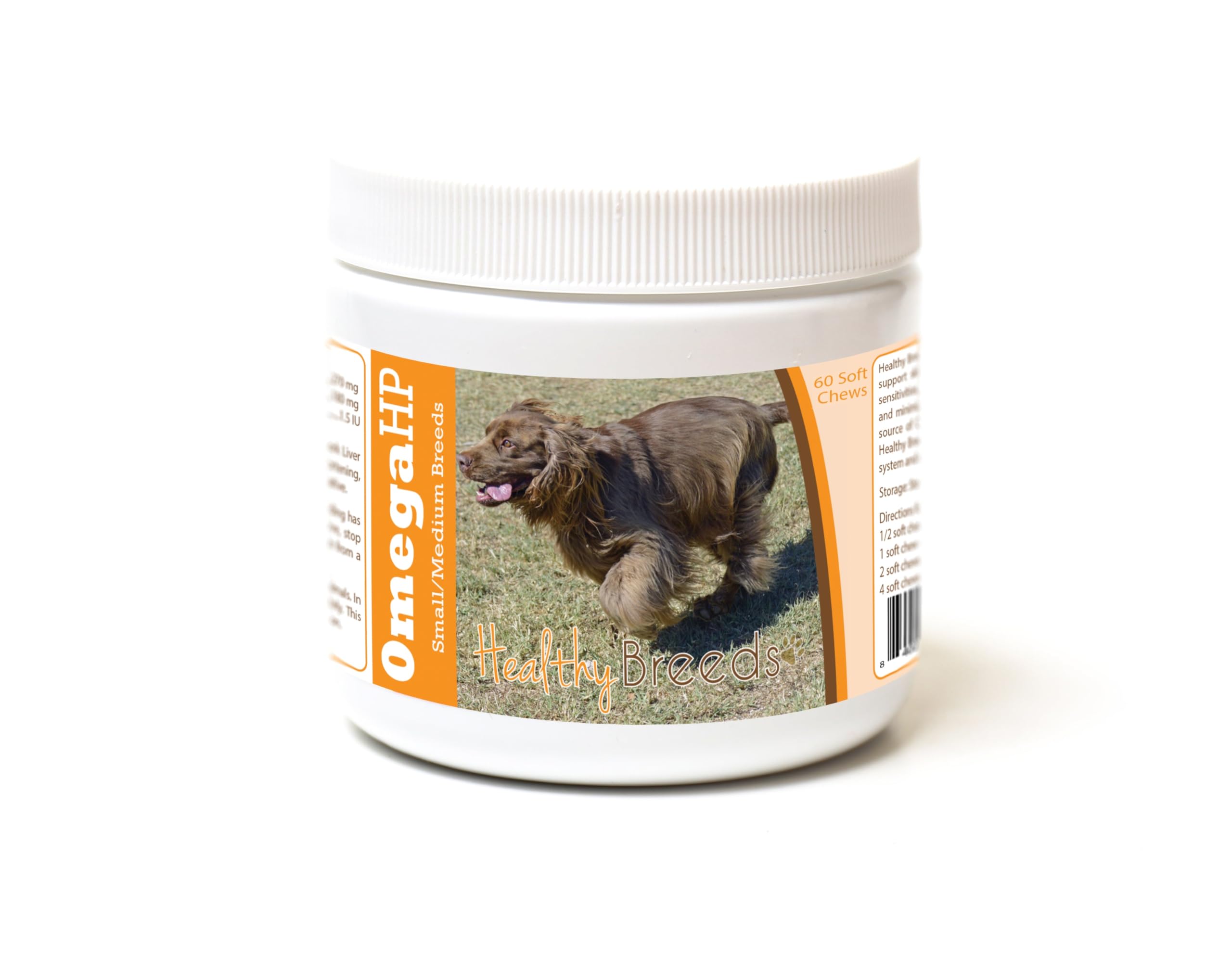Healthy Breeds Sussex Spaniel Omega HP Fatty Acid Skin and Coat Support Soft Chews 60 Count