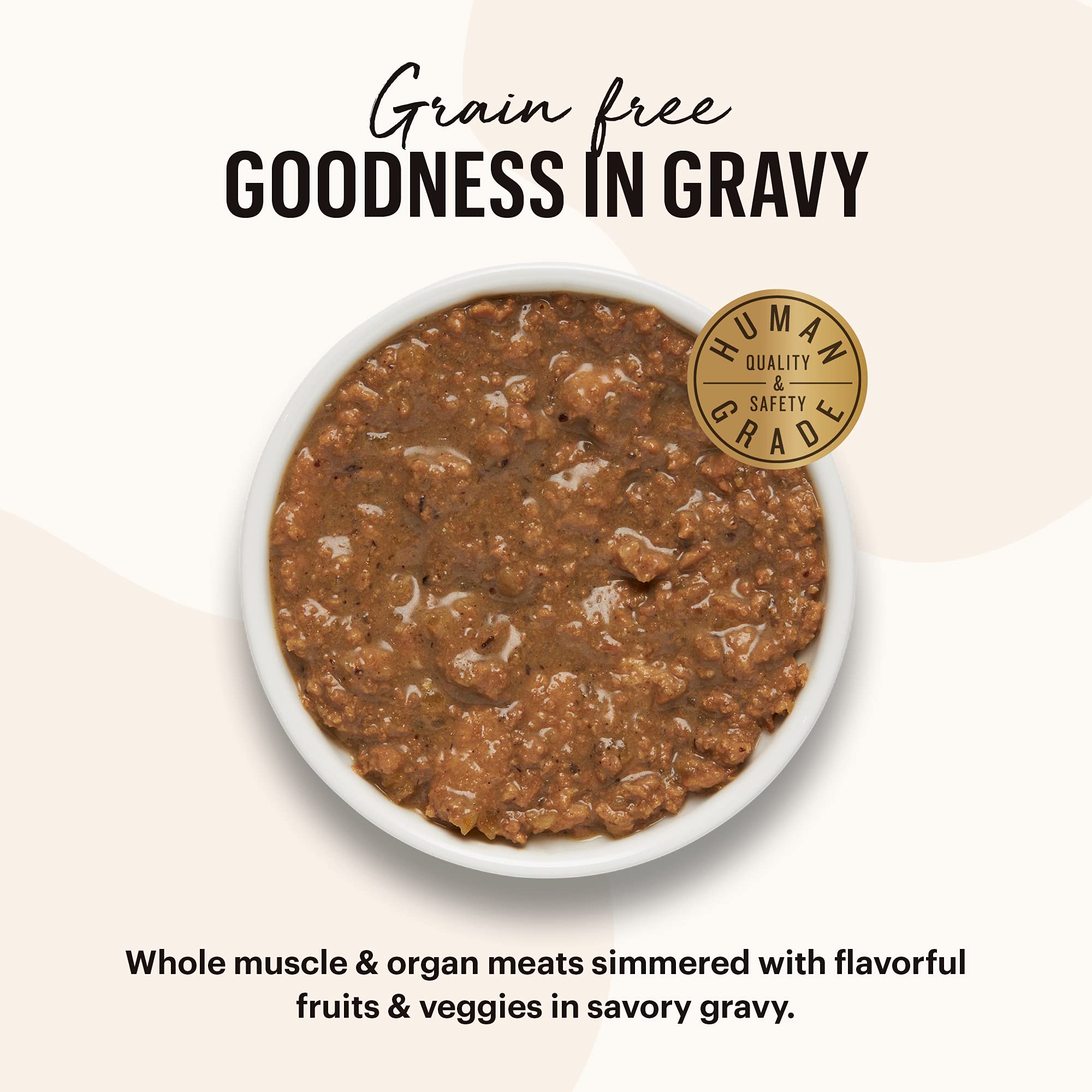 The Honest KitchenHuman Grade Minced - Grain Free Wet Cat Food with Bone Broth Gravy Variety Pack, 2.8 oz (Pack of 8)