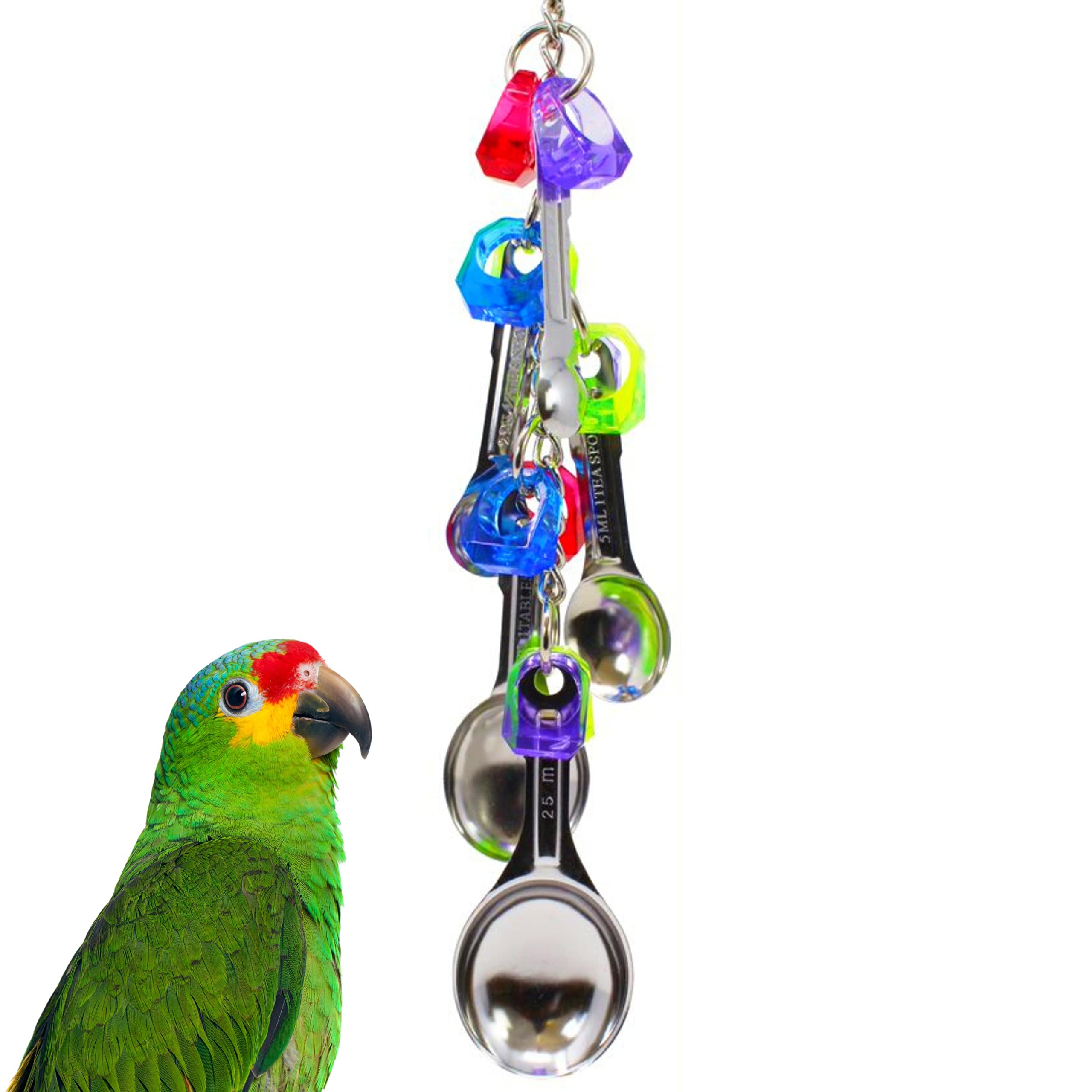 Bonka Bird Toys 1969 Spoon Delight Medium Large Parrot Bird Toy African Grey Parrot Amazon Conure And Similar Birds