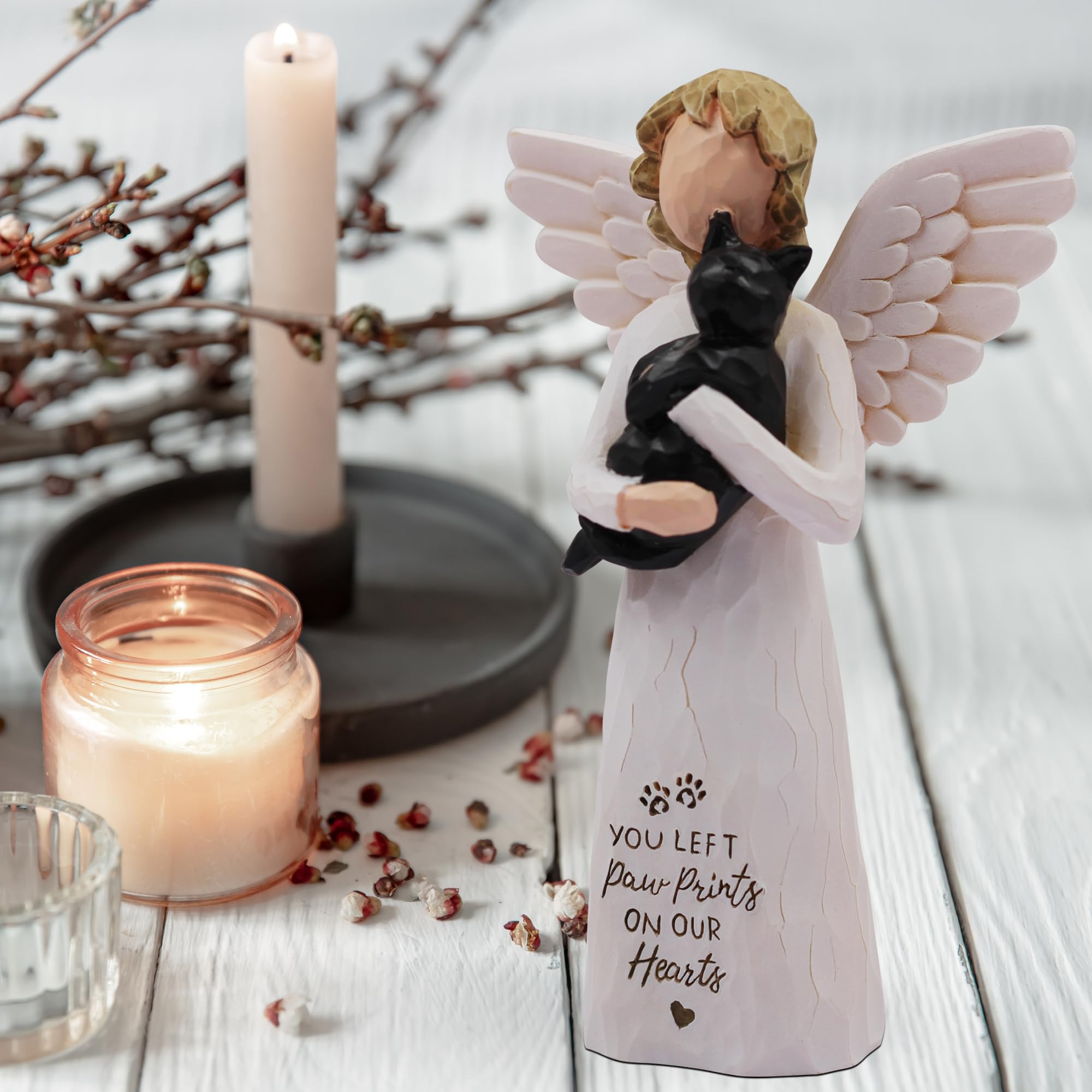 Borlesta Cat Memorial Gifts For Loss Of Cat, Pet Memorial Gifts For Cats, Loss Of Cat Sympathy Gift, Passed Away Cat Gifts, Hand