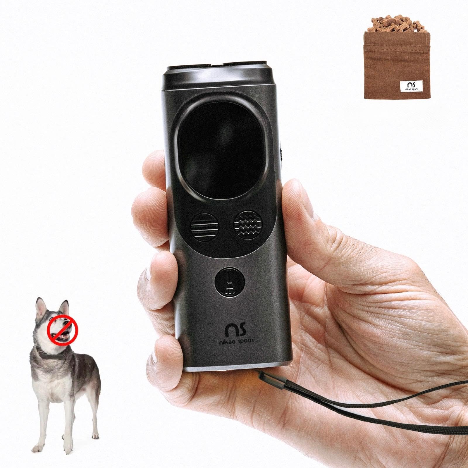 Nikao Sports- Triple Ultrasocnic, Anti-Barking Device for Dogs - Safe and Humane for Training and Behavior Control with LED Disp