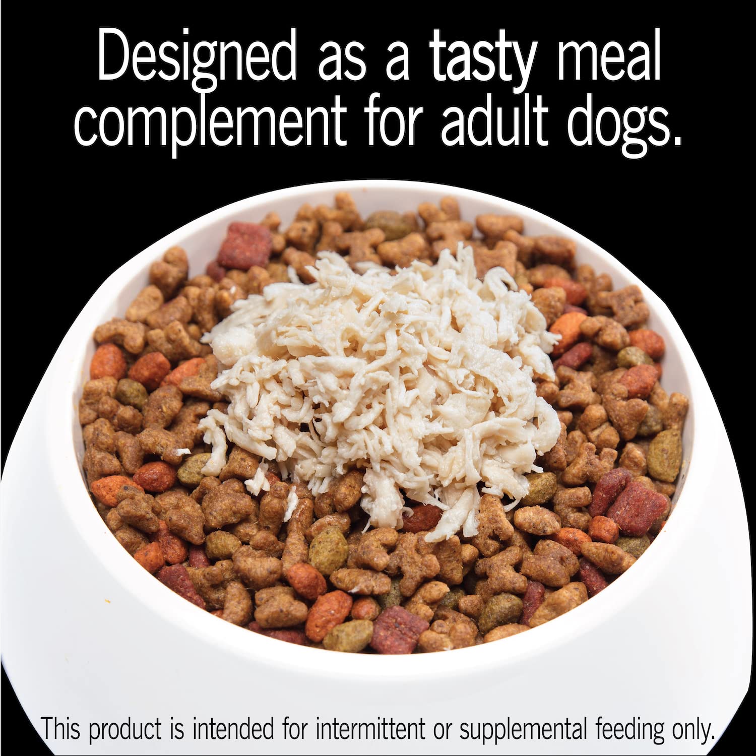 Cesar Simply Crafted Adult Wet Dog Food Toppers for Dry Food, Chicken, 1.3 oz Tubs, 24 Count