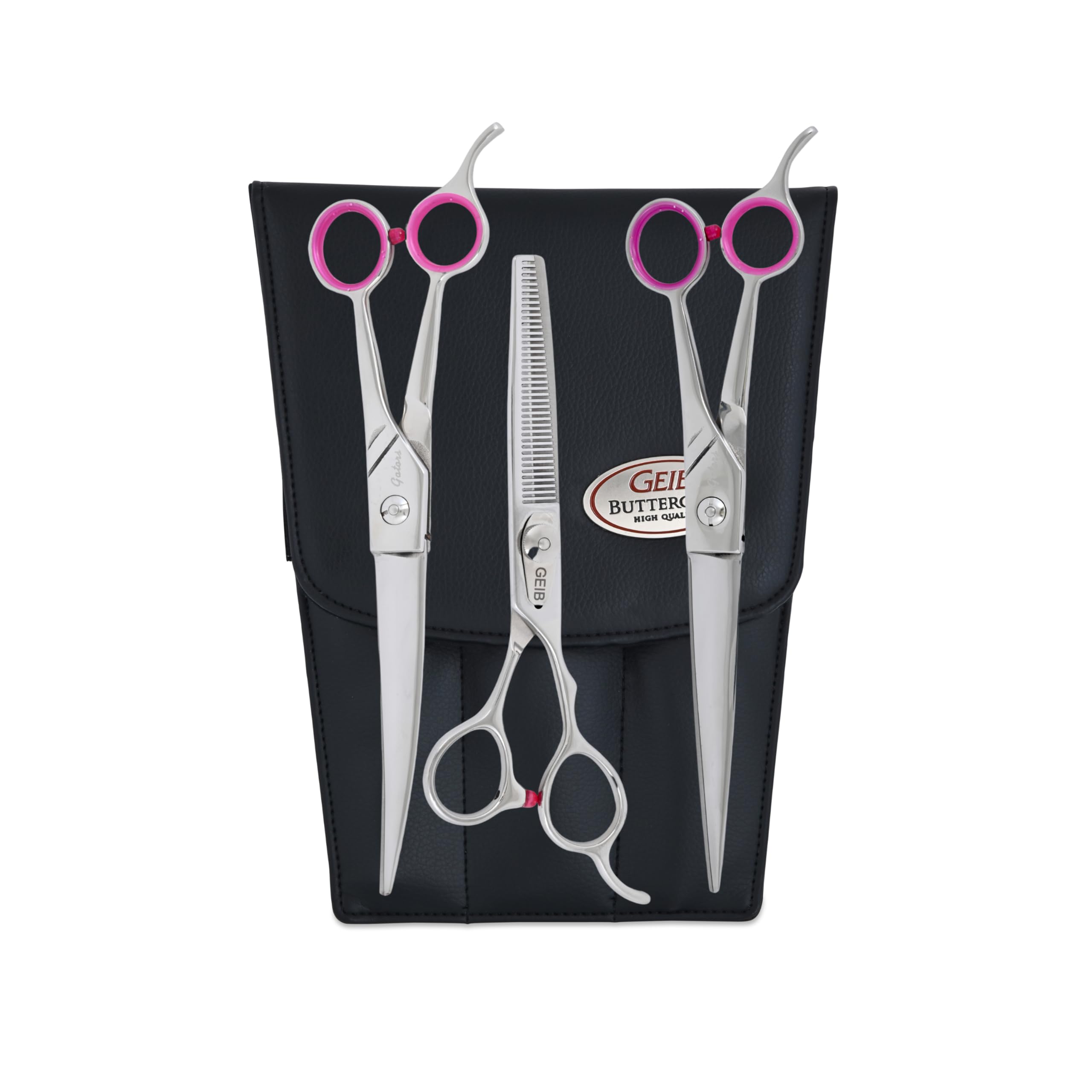 Geib Gator Shear Stainless Steel Pet Grooming Kit, 3-Pack