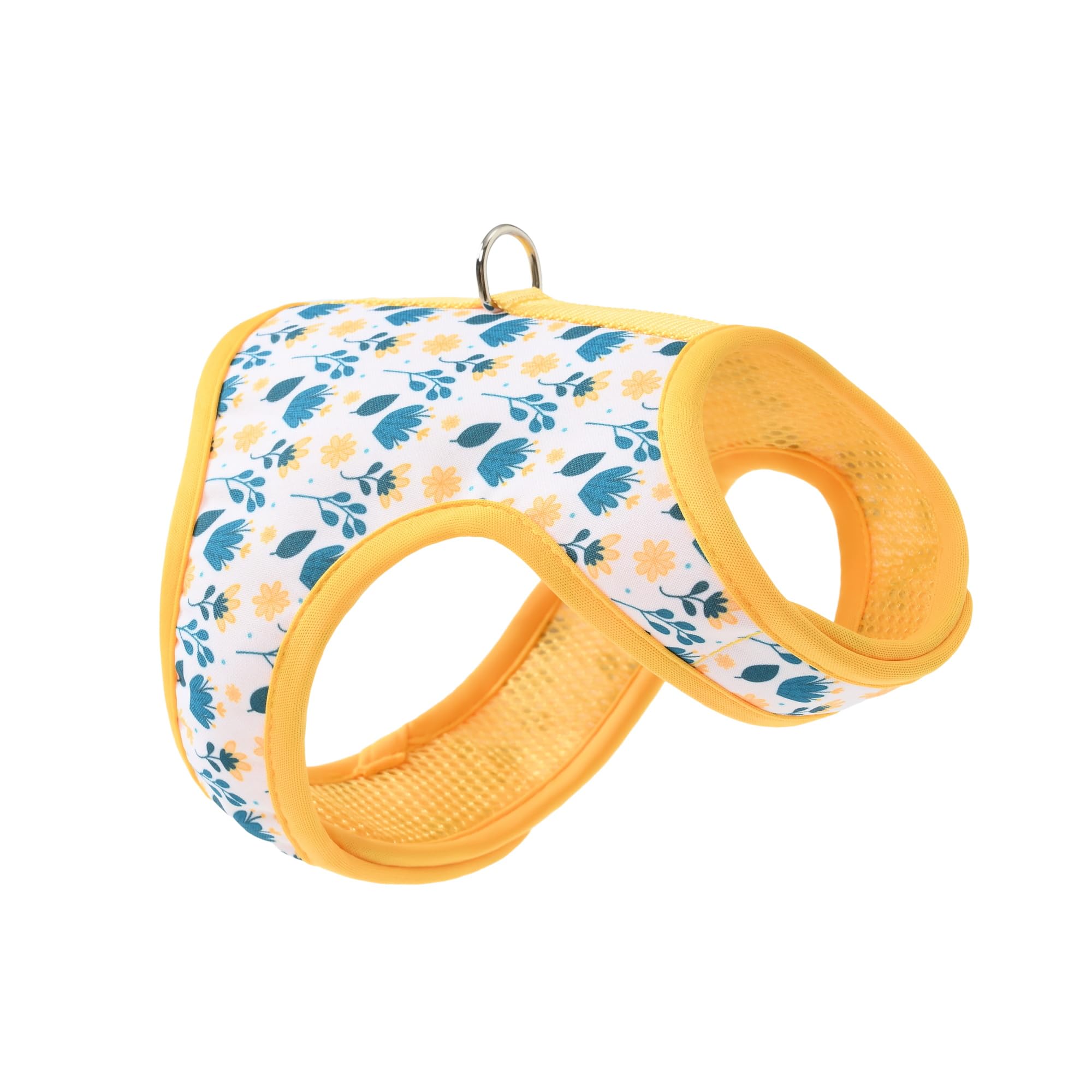 Mile High Life Dog Harness, Air Mesh Floral Vest Harness For 20 Lbs Small Dogs & Cats, Easy Get On Adjustable Easy Closures Both