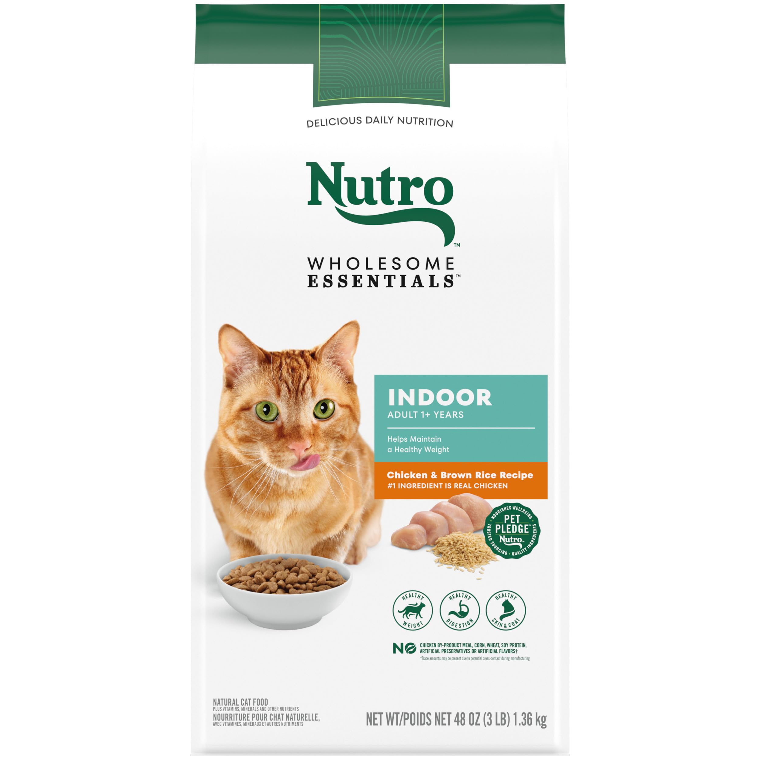 Nutro Indoor Adult - Chicken & Whole Brown Rice - 3 lb