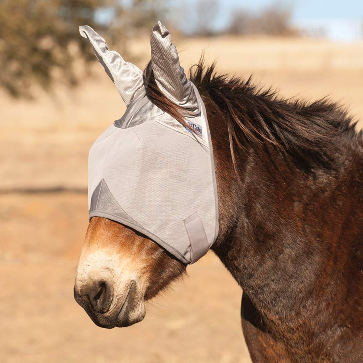 Cashel Crusader Mule Fly Mask, Standard with Ears, Mule Draft/Mammoth Mule