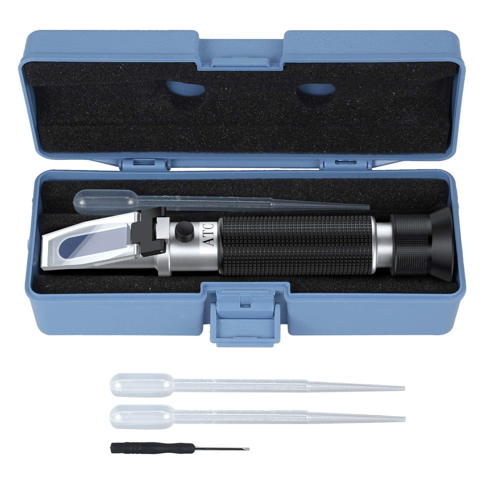 Autoutlet Salinity Refractometer Saltwater Aquarium For Seawater, Pool, Tank, Marine, Fishkeeping, 0-100Ppt & 1.000-1.070 Salini