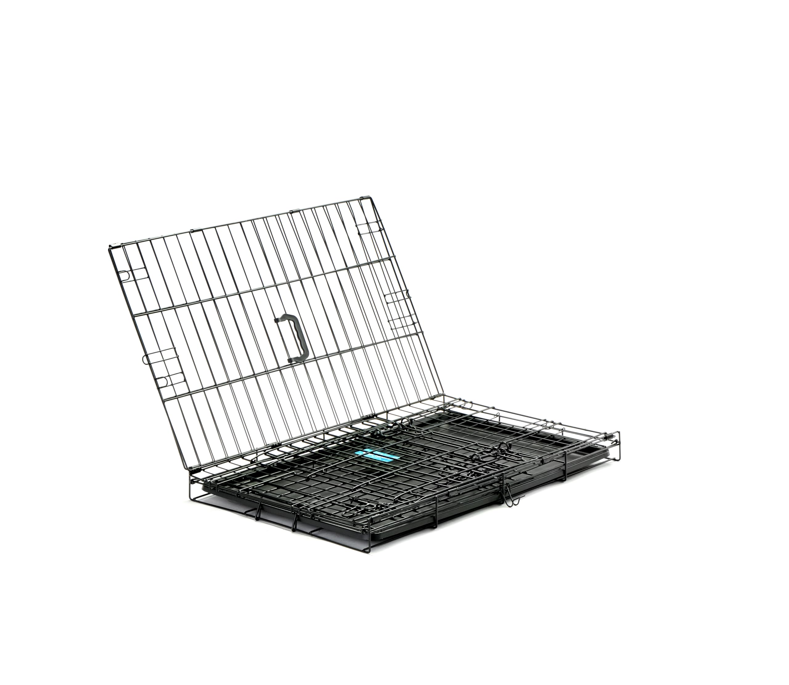 Carlson Secure And Compact Double Door Metal Dog Crate, Medium With Divider Panel