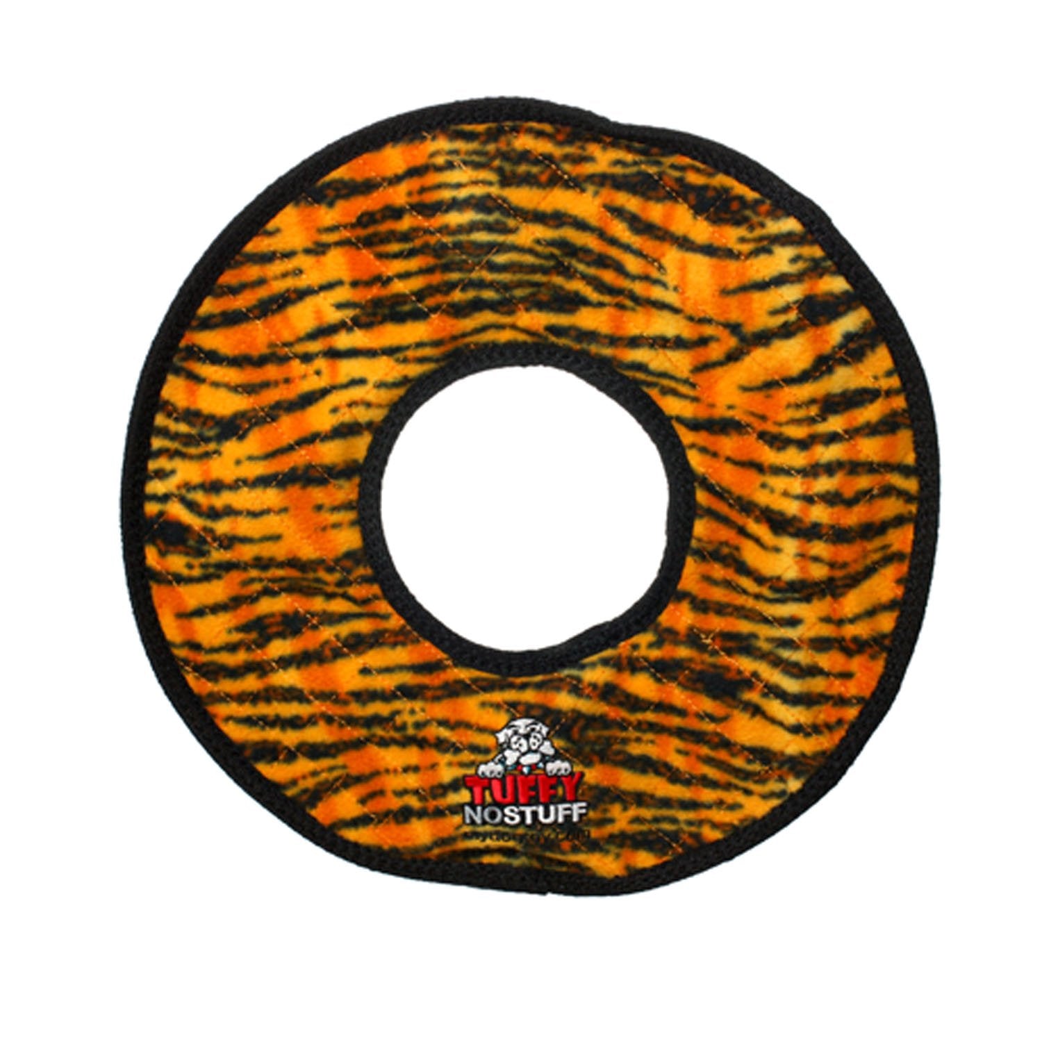 Tuffy  WorldS Tuffest Soft Dog Toy Mega No Stuff Ring  Squeakers  Multiple Layers. Made Durable, Strong & Tough. Interacti