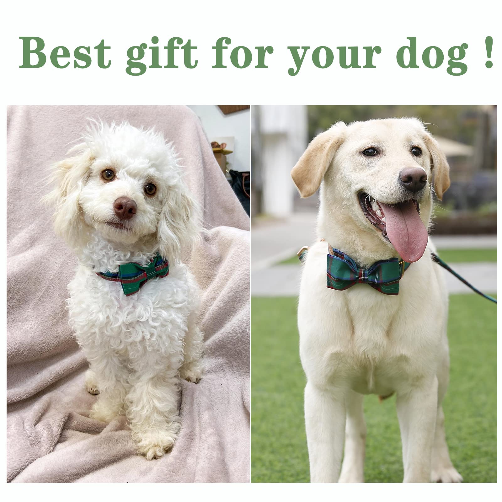 Usp Pet Soft&Comfy Bowtie Dog Collar And Cat Collar Pet Gift For Dogs And Cats Adjustable Pure Cotton Collars 6 Sizes And 5 Patt