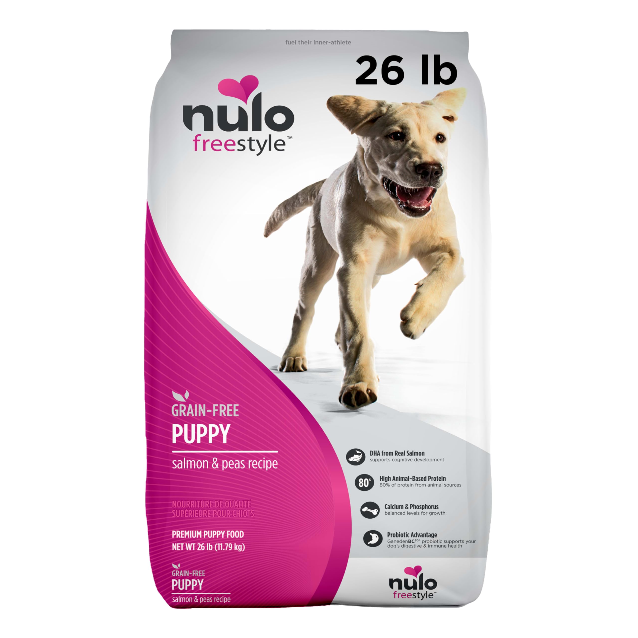 Nulo Freestyle Salmon & Turkey Puppy Food, 26 Pound Bag