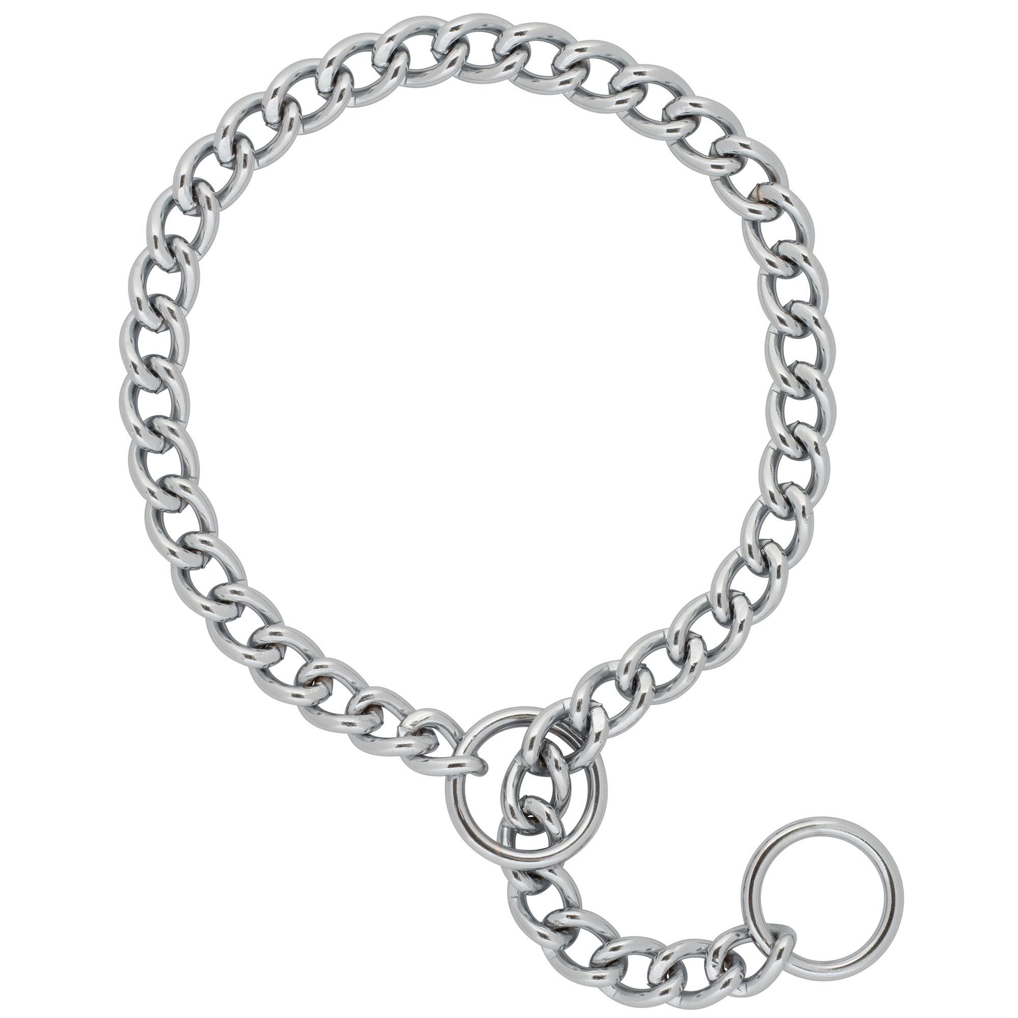Terrain D.O.G. Chain Slip Collar, Chrome Plated, 3.9mm x 30