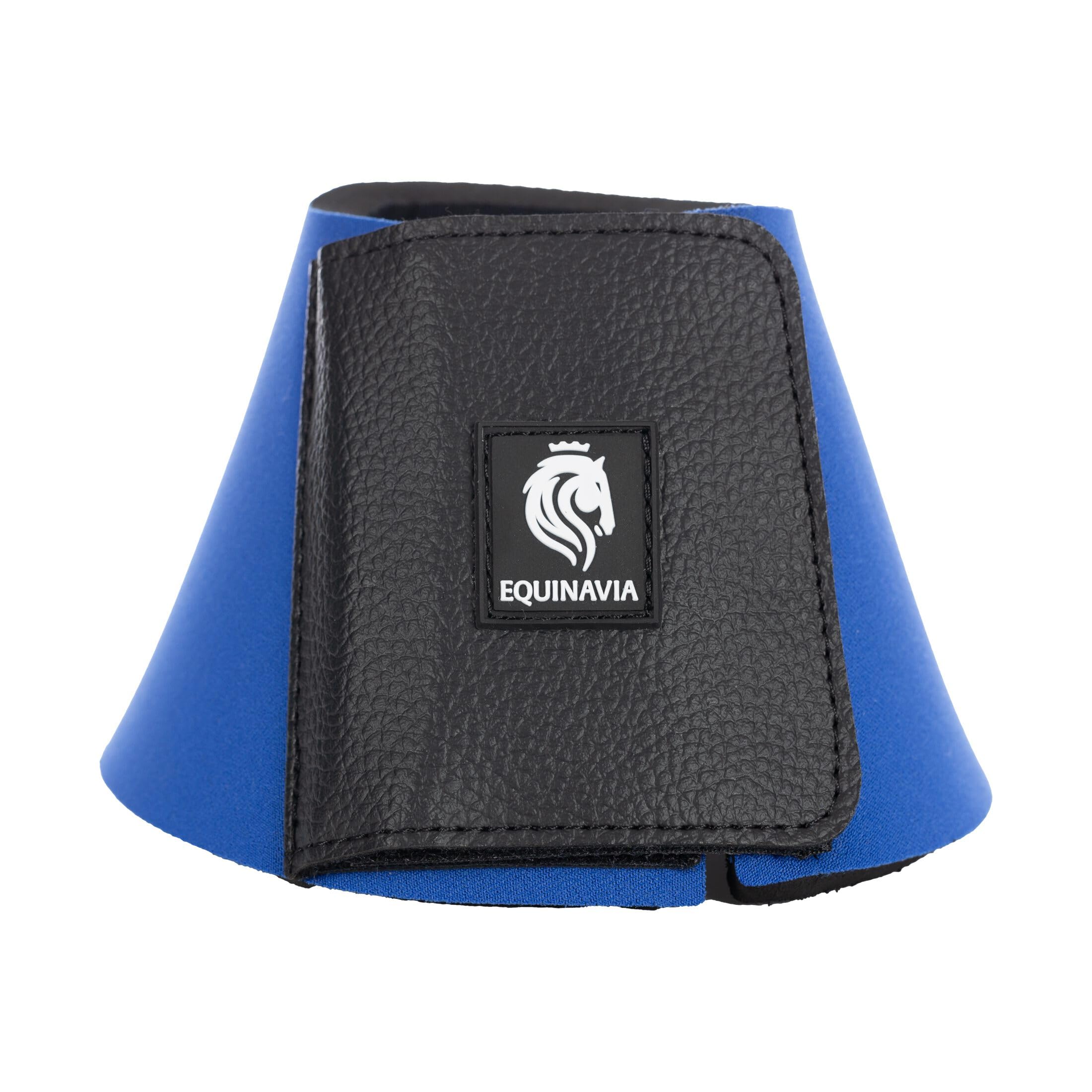 Equinavia Toki Bell Boots For Horses | Neoprene Overreach Boots - Royal Blue - L