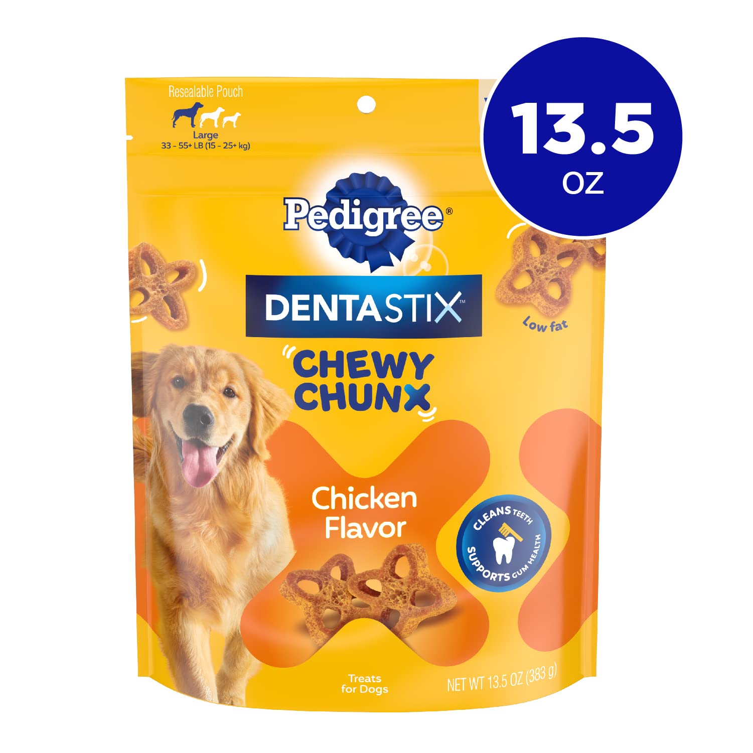 Pedigree DentaStix Chewy Chunx Dental Treats for Large Dogs - 13.5 oz, Pack of 1, Other Color