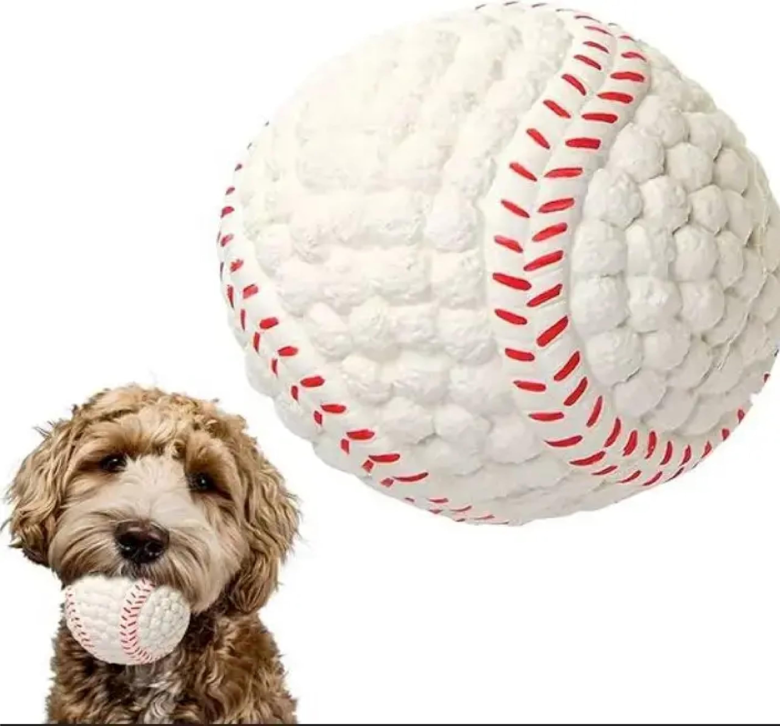 Kspups Dog Latex Rubber Squeaky Baseball Toy Supports Healthy Teeth And Simulates Play Ball Toy Ideal For All Breeds Of Dogs & C