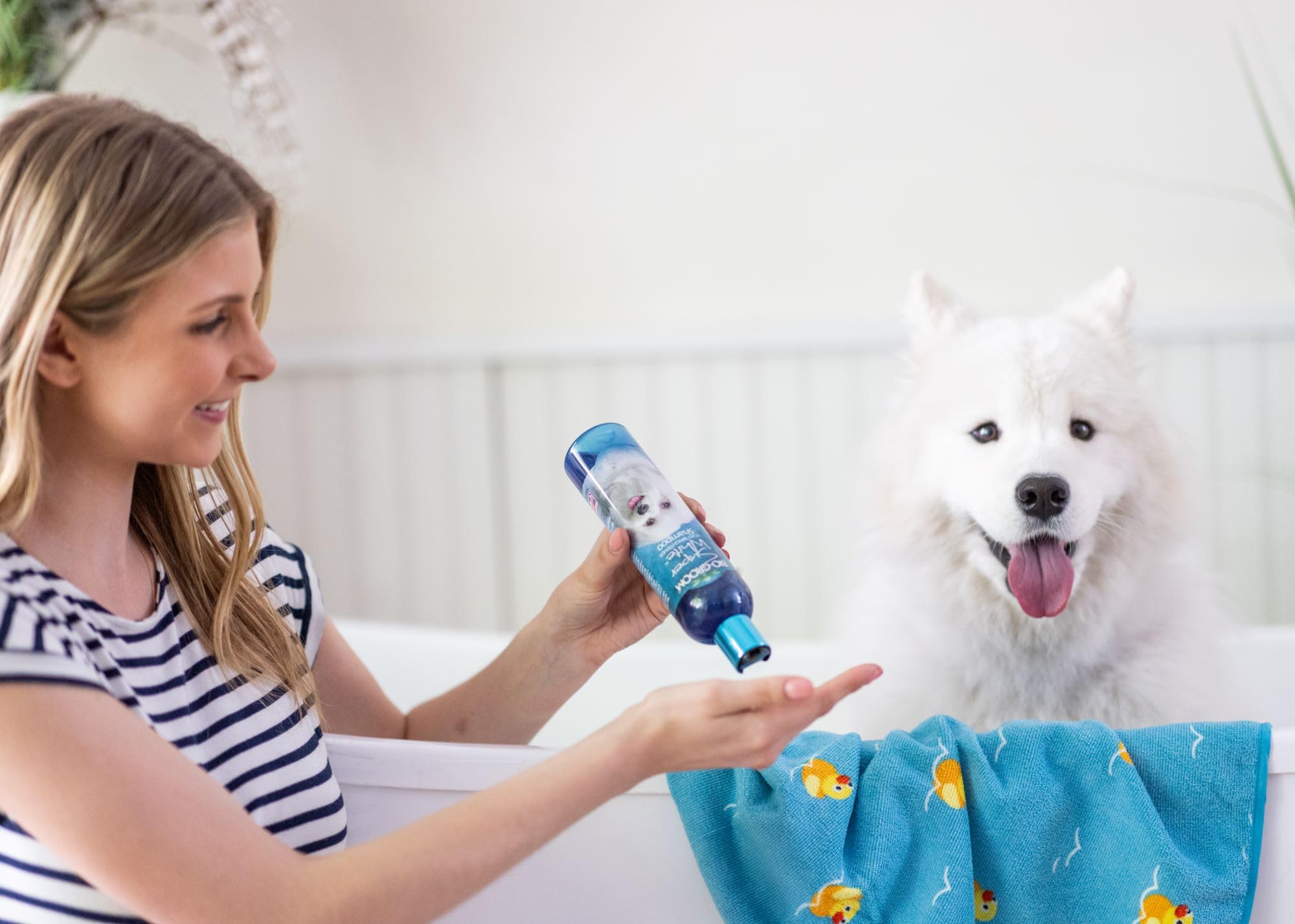 Bio-Groom Super White Dog Shampoo Whitening Pet Shampoo, Dog Bathing Supplies, Puppy Wash, Dog Grooming Supplies, Cruelty-Free,
