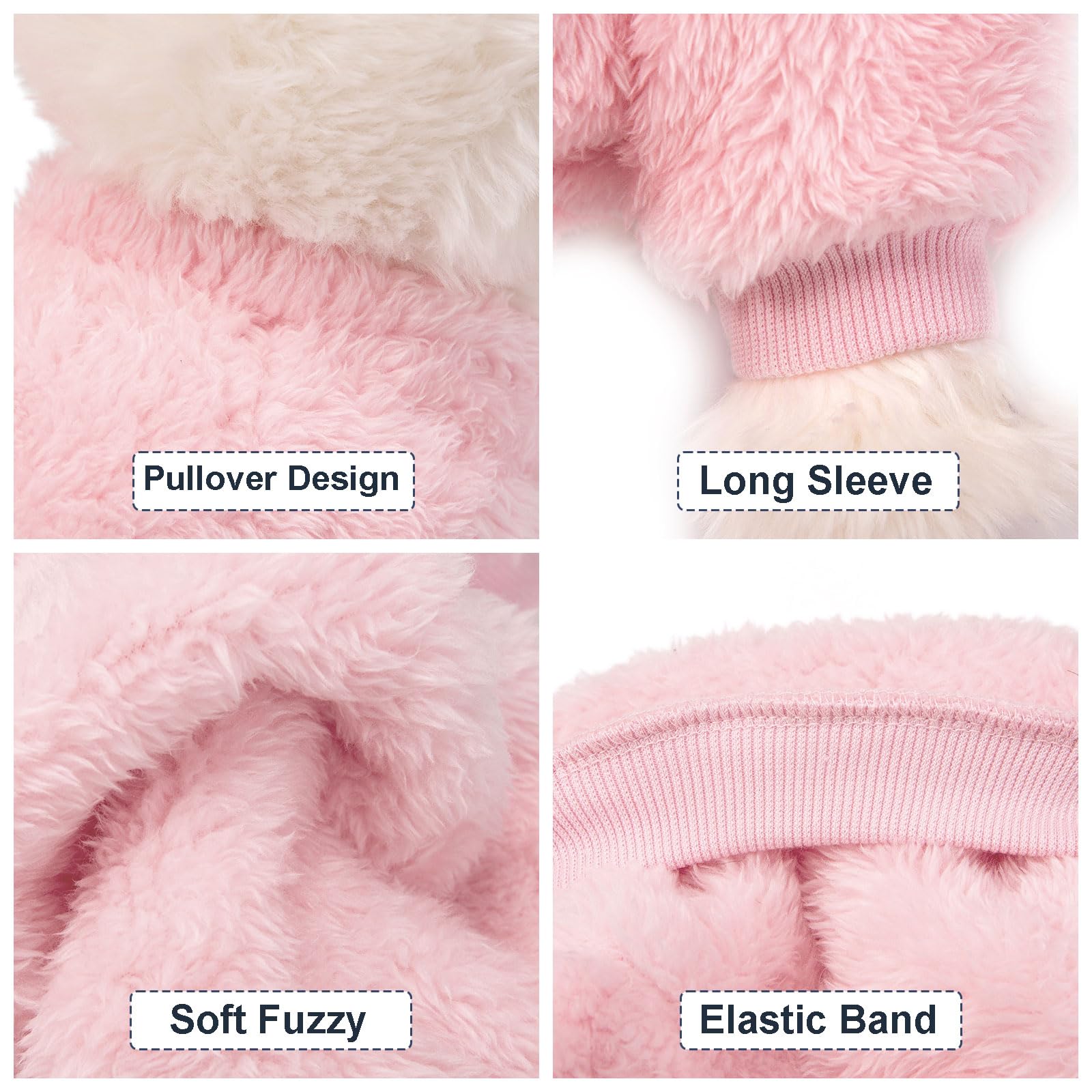 Kyaringtso Dog Sweater, 3 Pack Dog Sweaters For Small Dogs, Dog Clothes For Small Dogs Girl Boy, Ultra Soft And Warm Puppy Sweater Dog Coat For Winter Christmas (X-Small, Lt Pink+Lt Green+Lt Yellow)