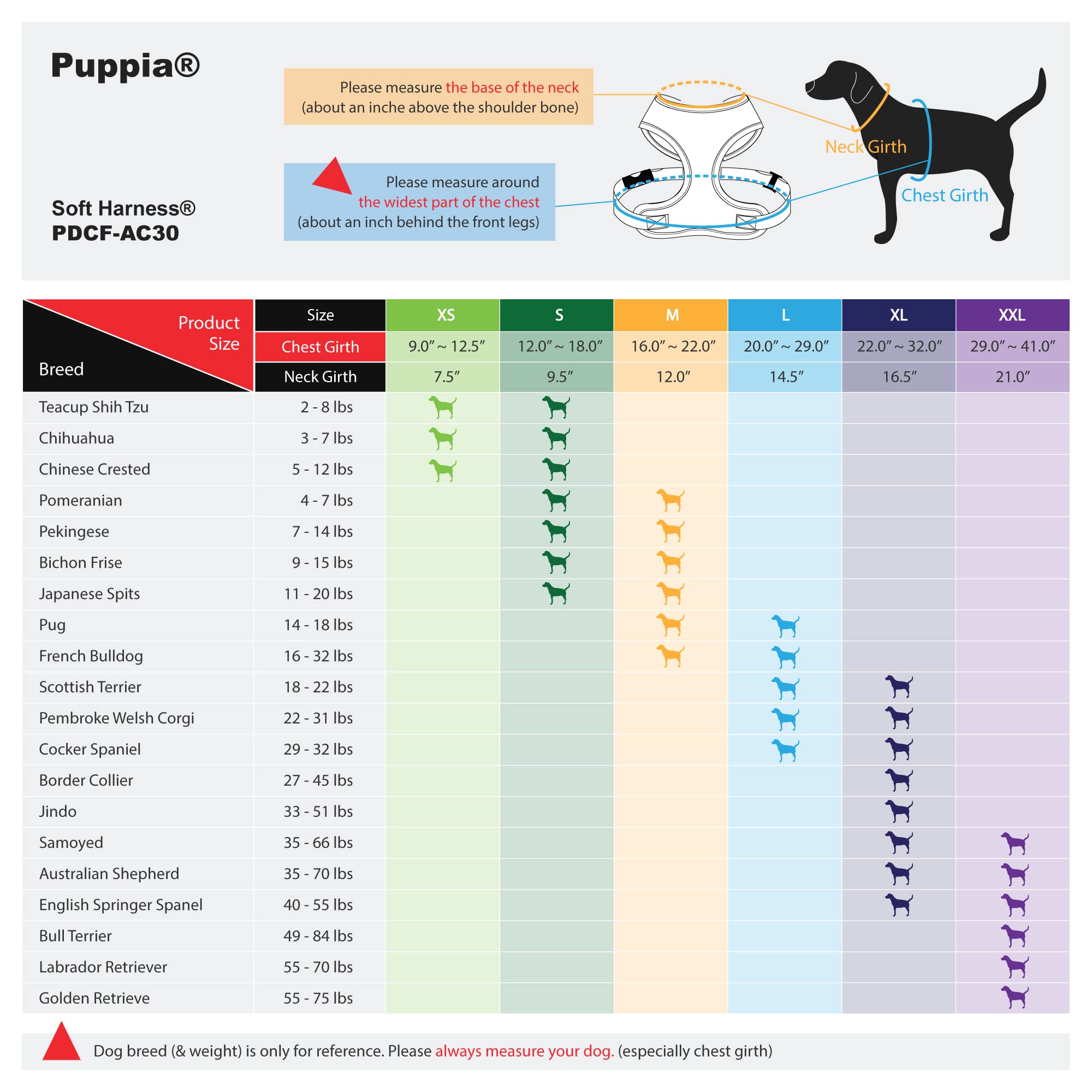 Puppia Soft Dog Harness No Choke Over-The-Head Triple Layered Breathable Mesh Adjustable Chest Belt And Quick-Release Buckle, Sk